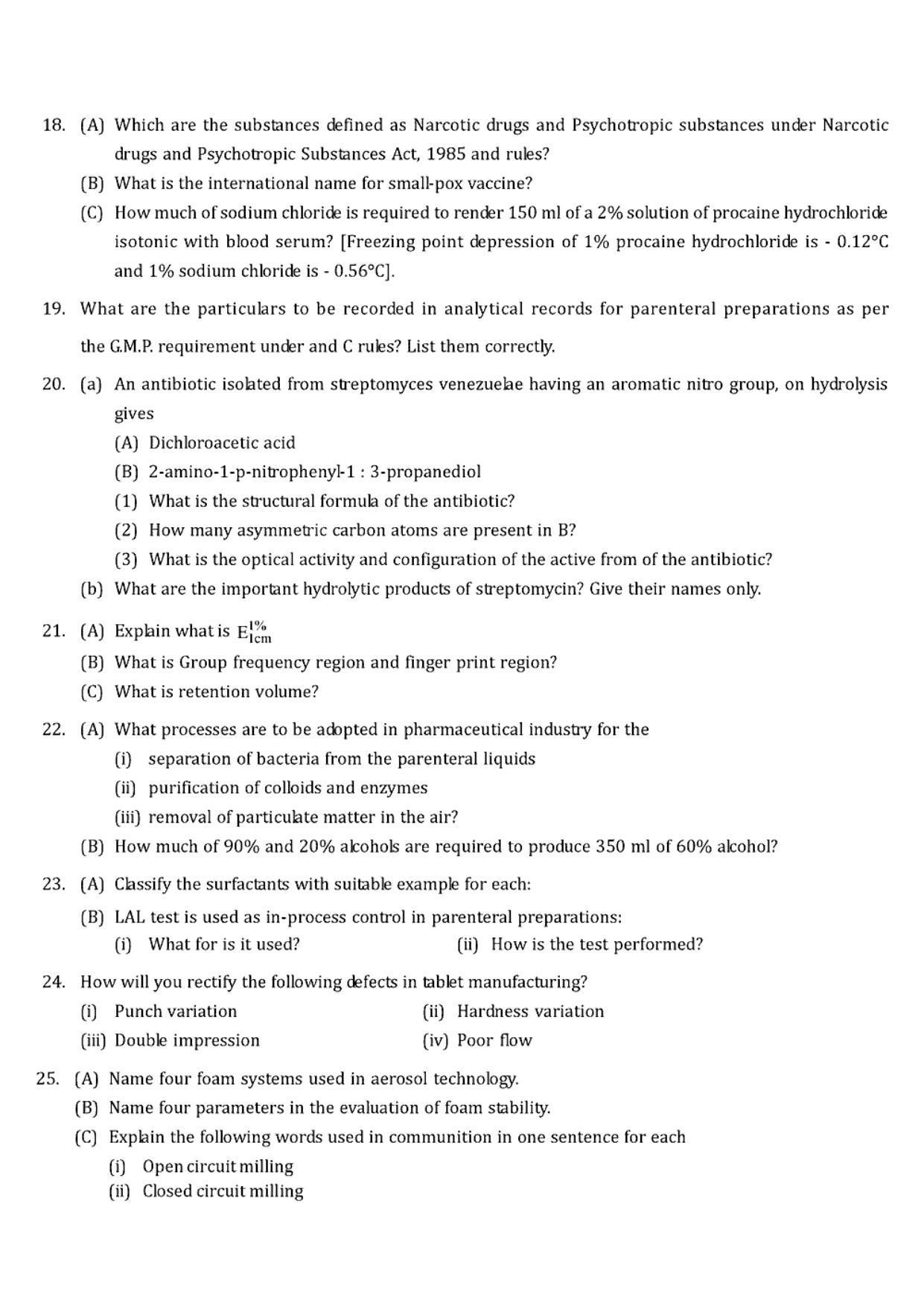 GPAT 1992 Question Paper with Answer Key - Page 13