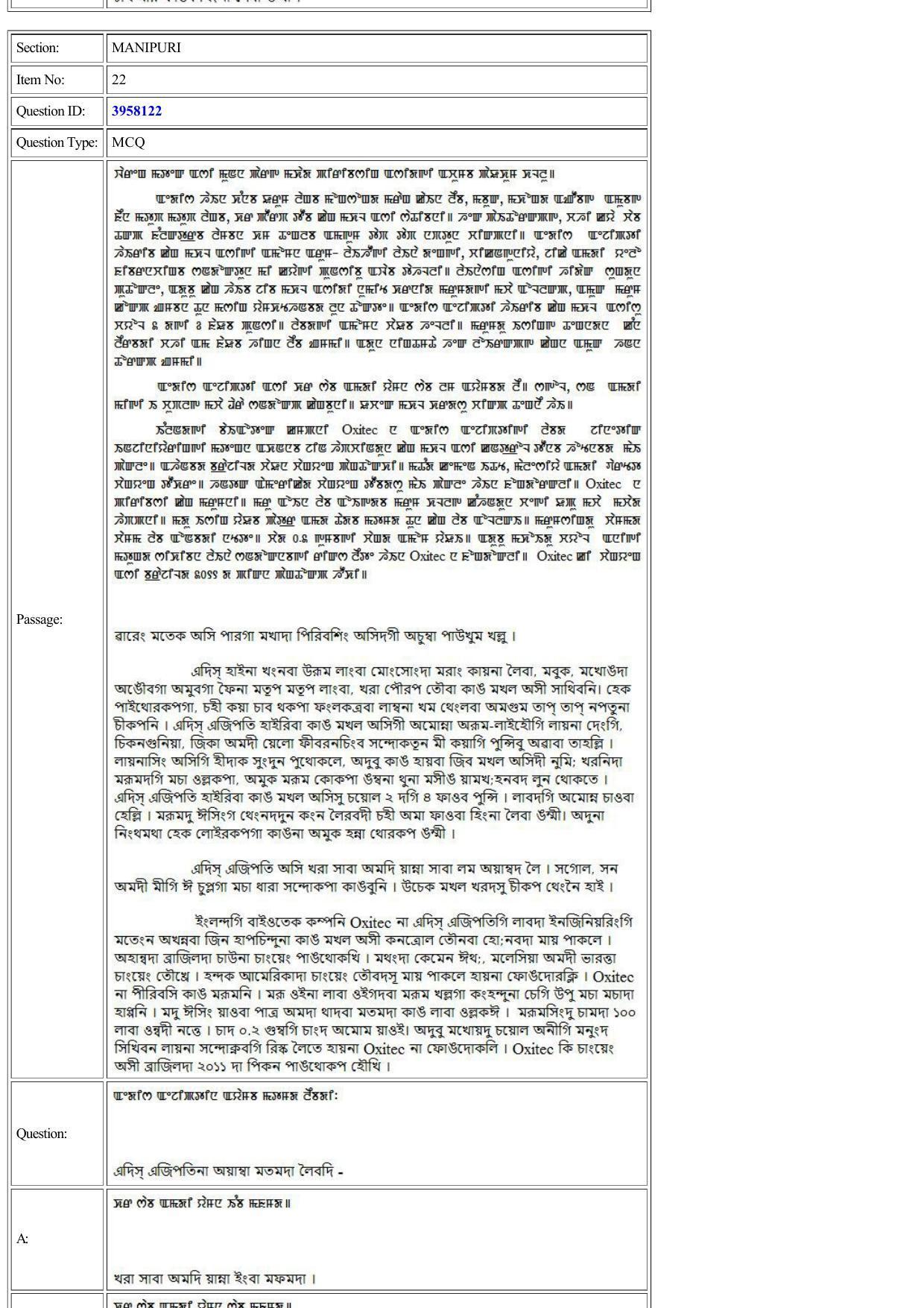 CUET 2022 Question Paper of Manipuri - Page 24