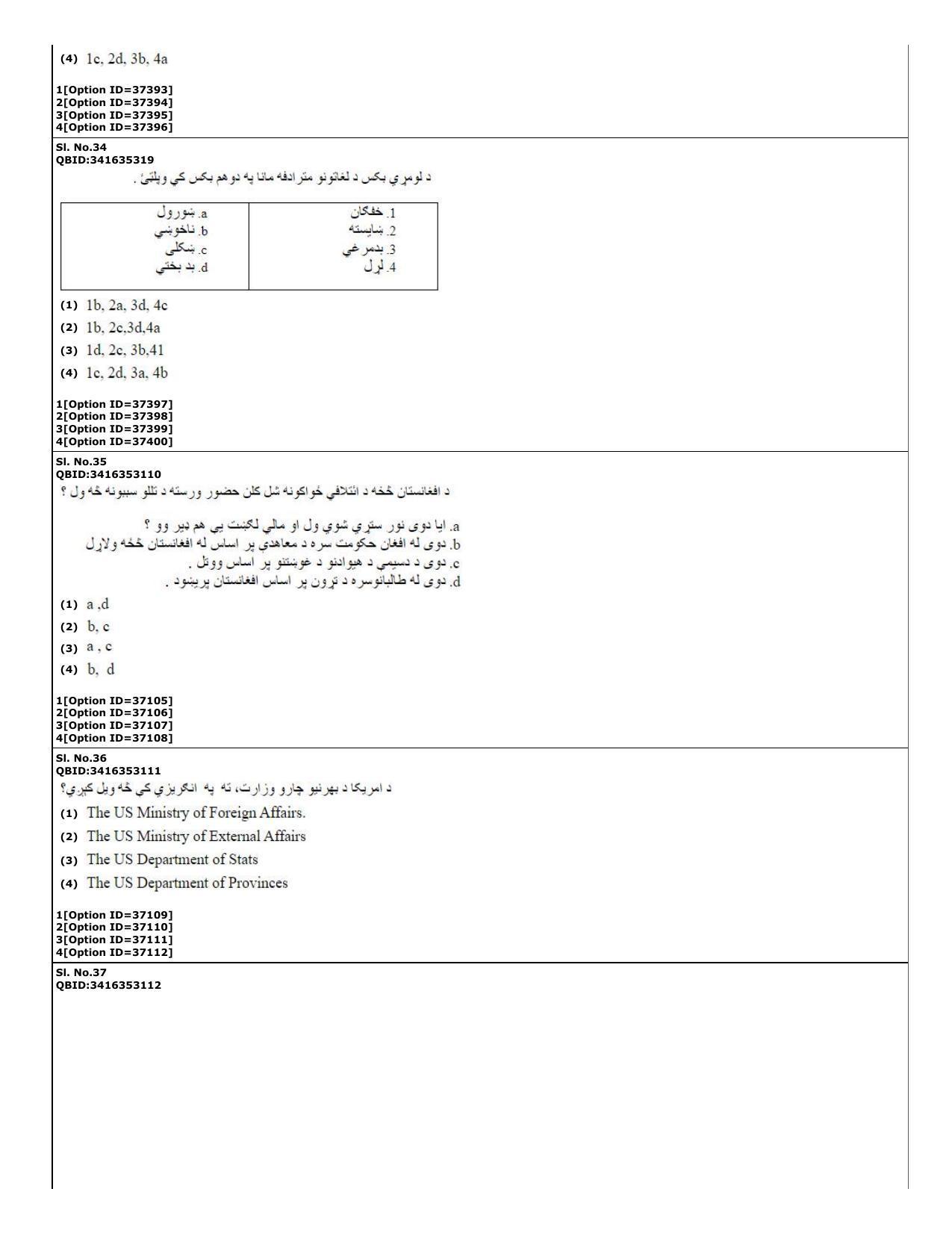 CUET (PG) 2022: PGQP-60 Pashto (10-09-2022) Question Paper - Page 13