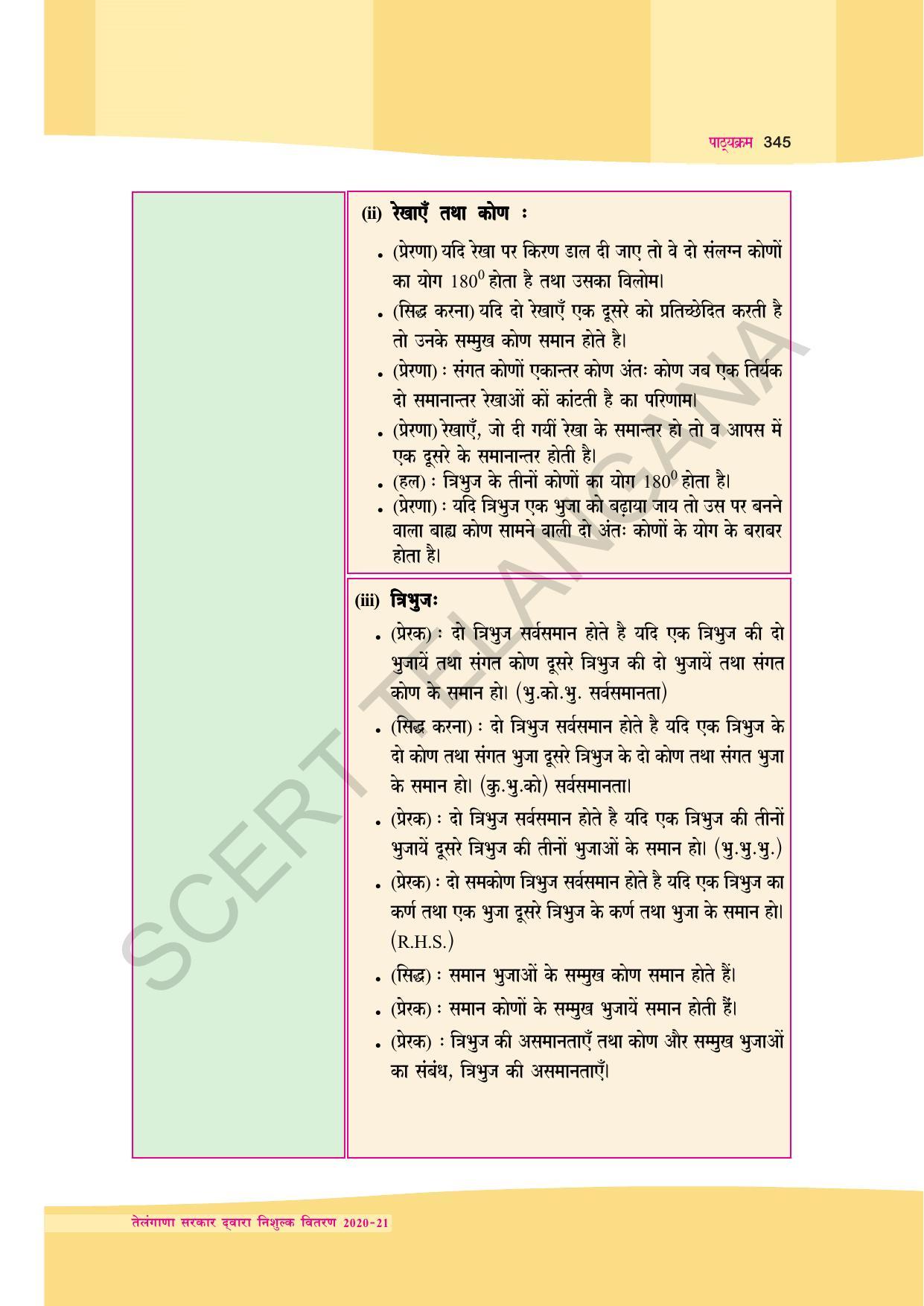 TS SCERT Class 9 Maths (Hindi Medium) Text Book - Page 258