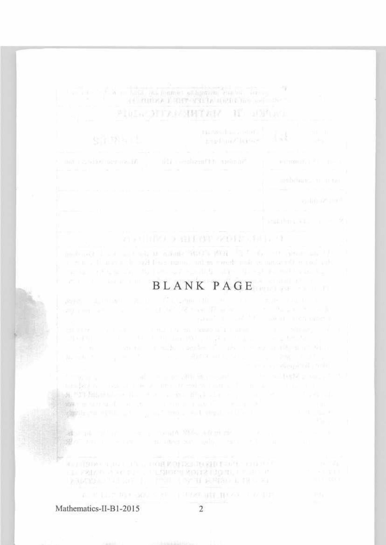 KEAM Paper II 2015 Question Paper - Page 2