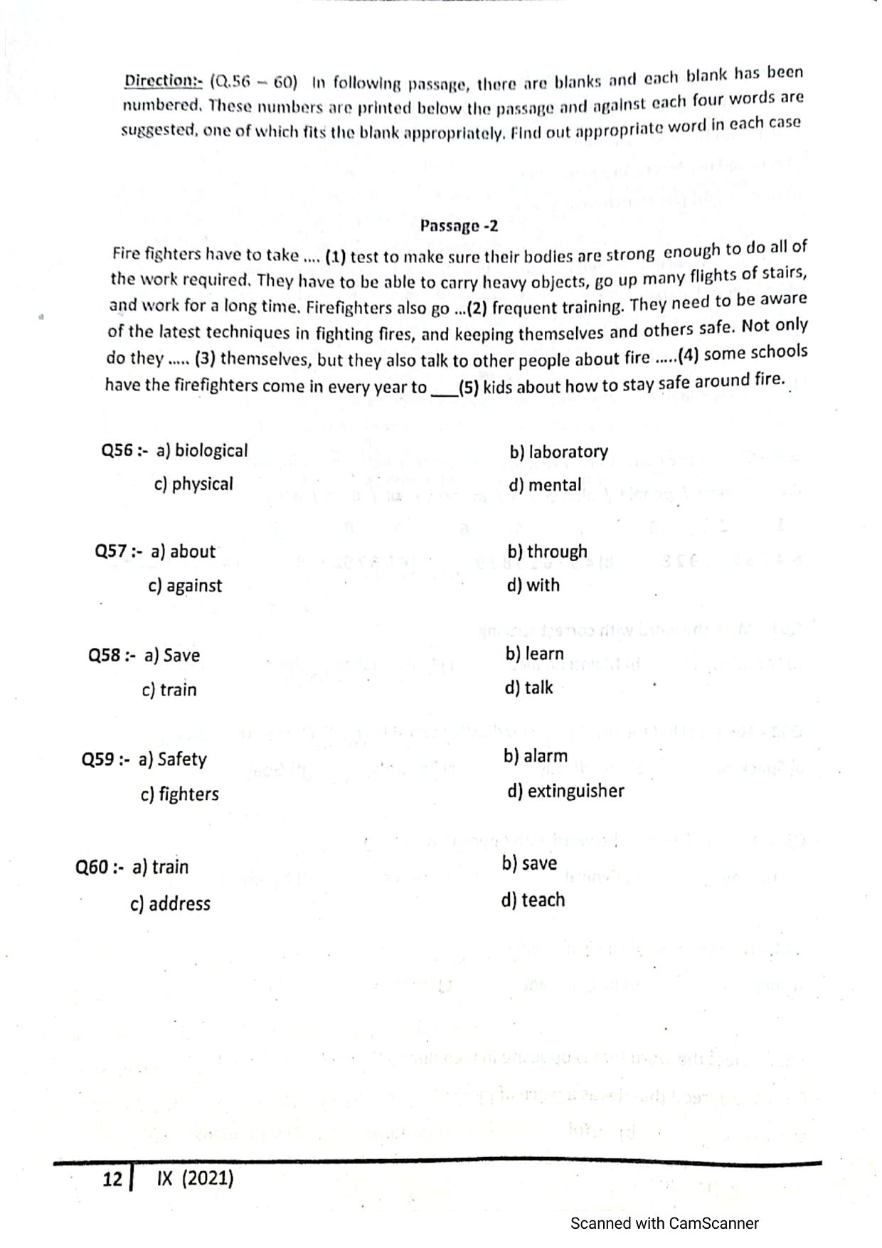 JKSSEE 2021 Class 9 Question Paper - Page 11