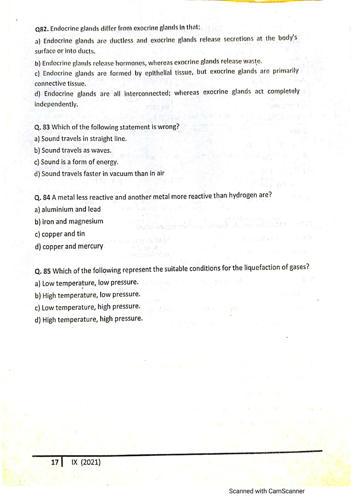 JKSSEE 2021 Class 9 Question Paper - Page 16