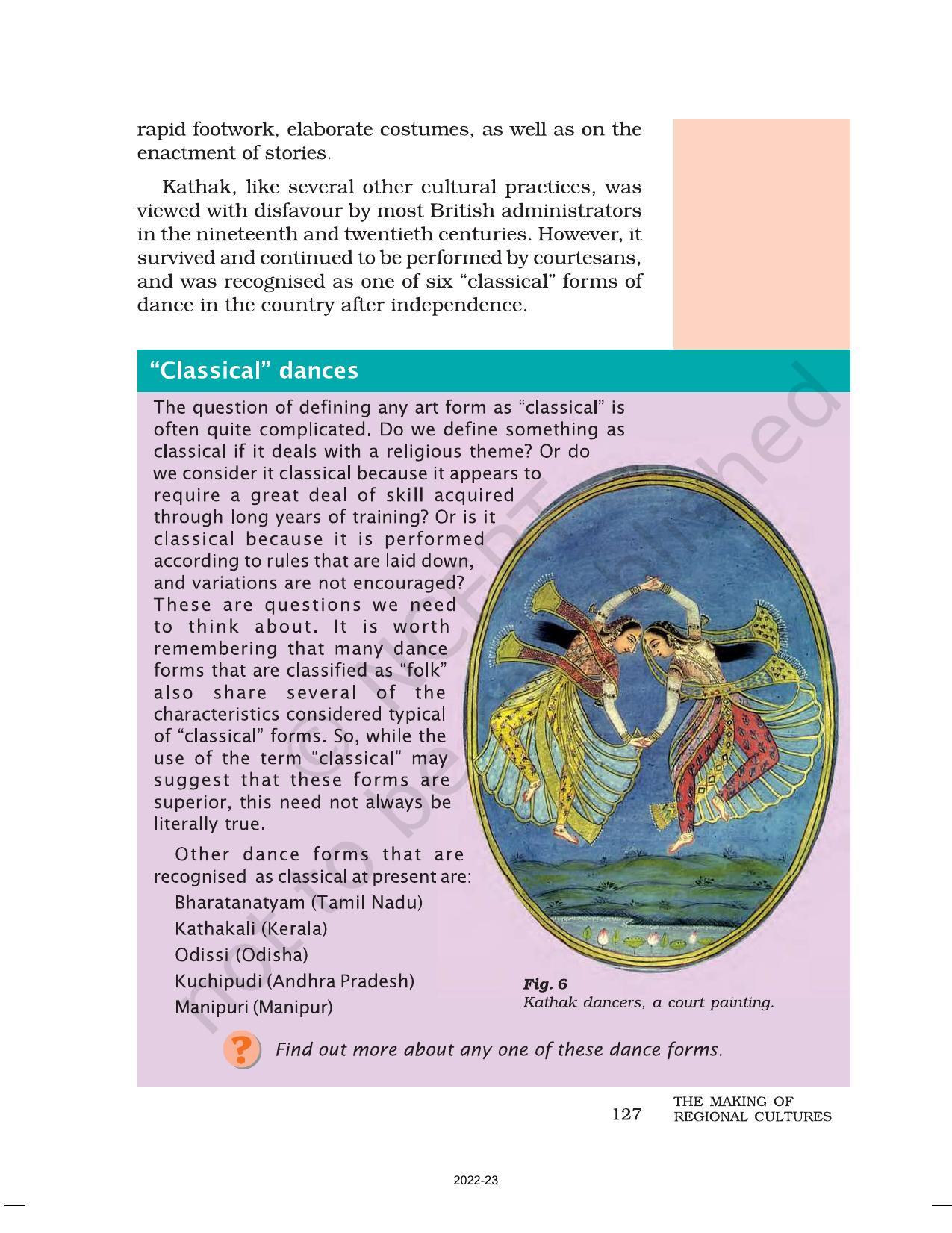 NCERT Book for Class 7 Social Science(History): Chapter 9-The Making of Regional Cultures - Page 6