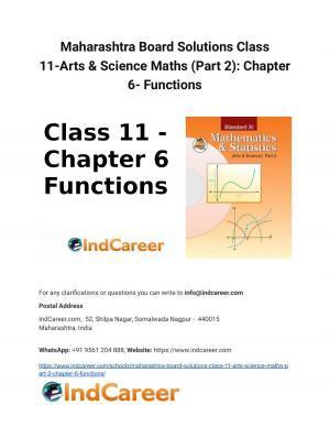 Maharashtra Board Solutions Class 11-Arts & Science Maths (Part 2): Chapter 6- Functions