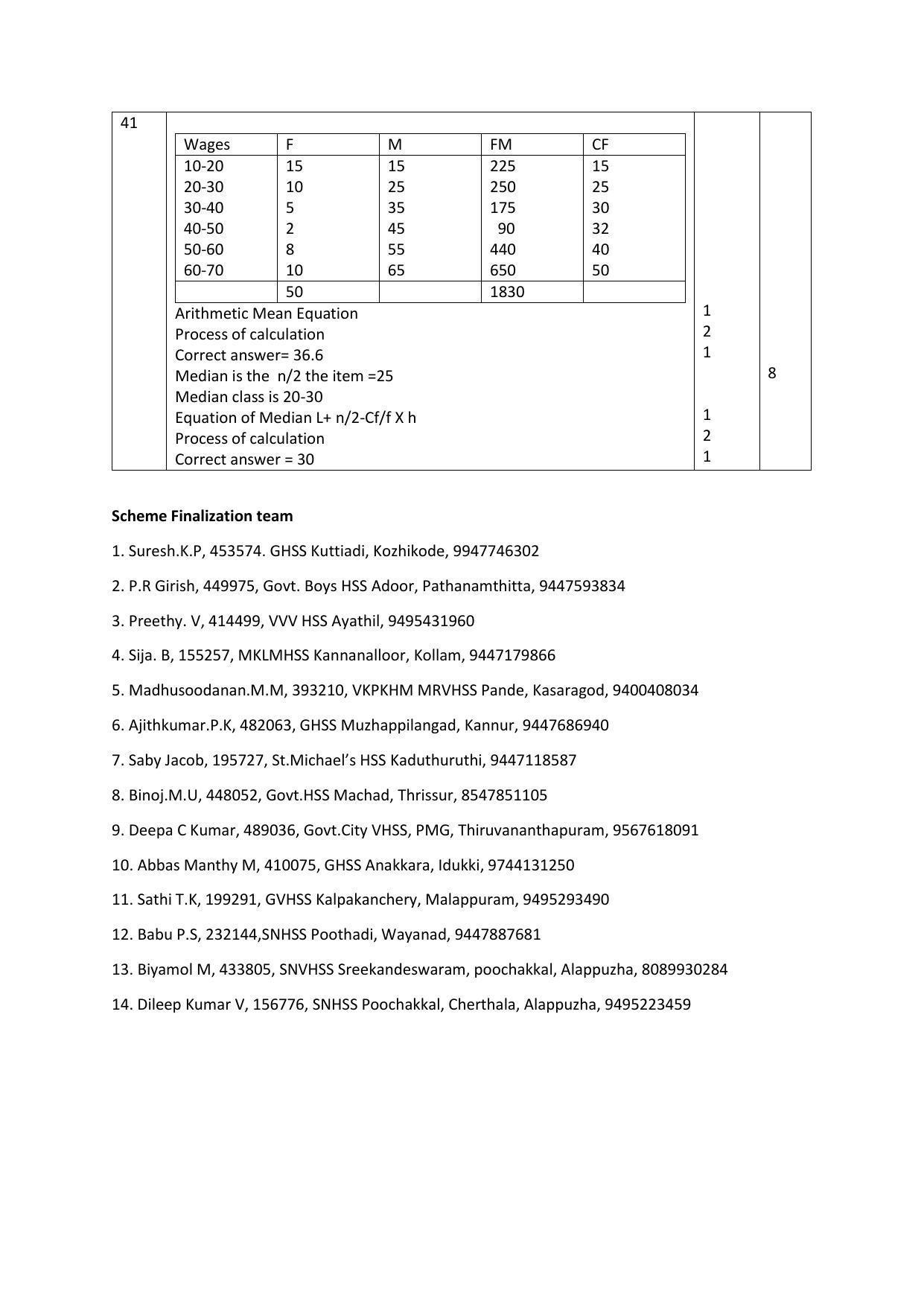 Kerala Plus One (Class 11th) Economics Answer Key 2021 - Page 6