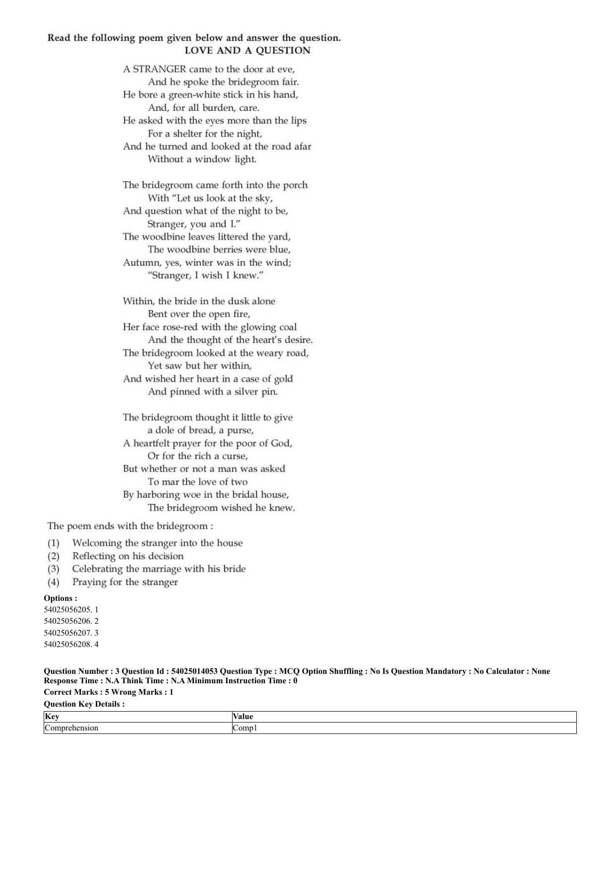 CUET 2023 Domestic Shift 1 Question Paper - 7 June 2023 - Page 3