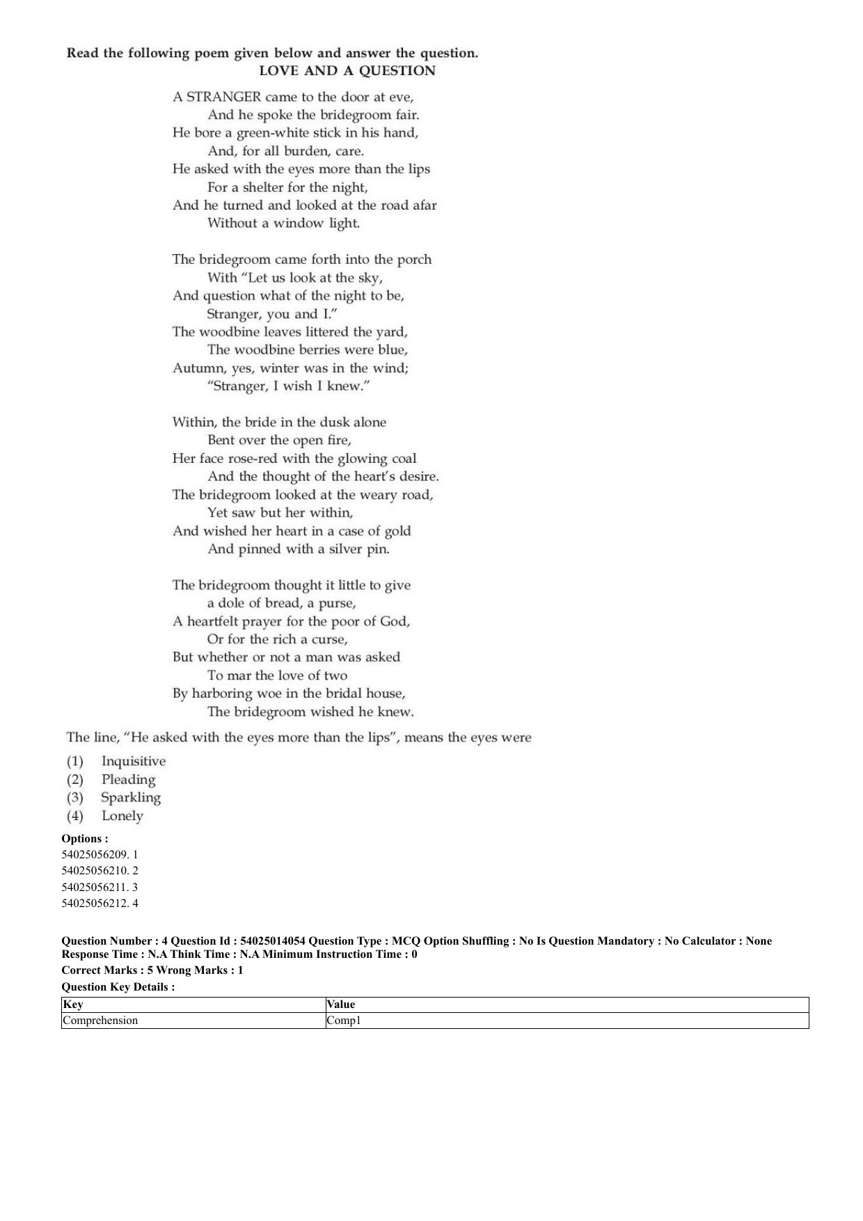 CUET 2023 Domestic Shift 1 Question Paper - 7 June 2023 - Page 4