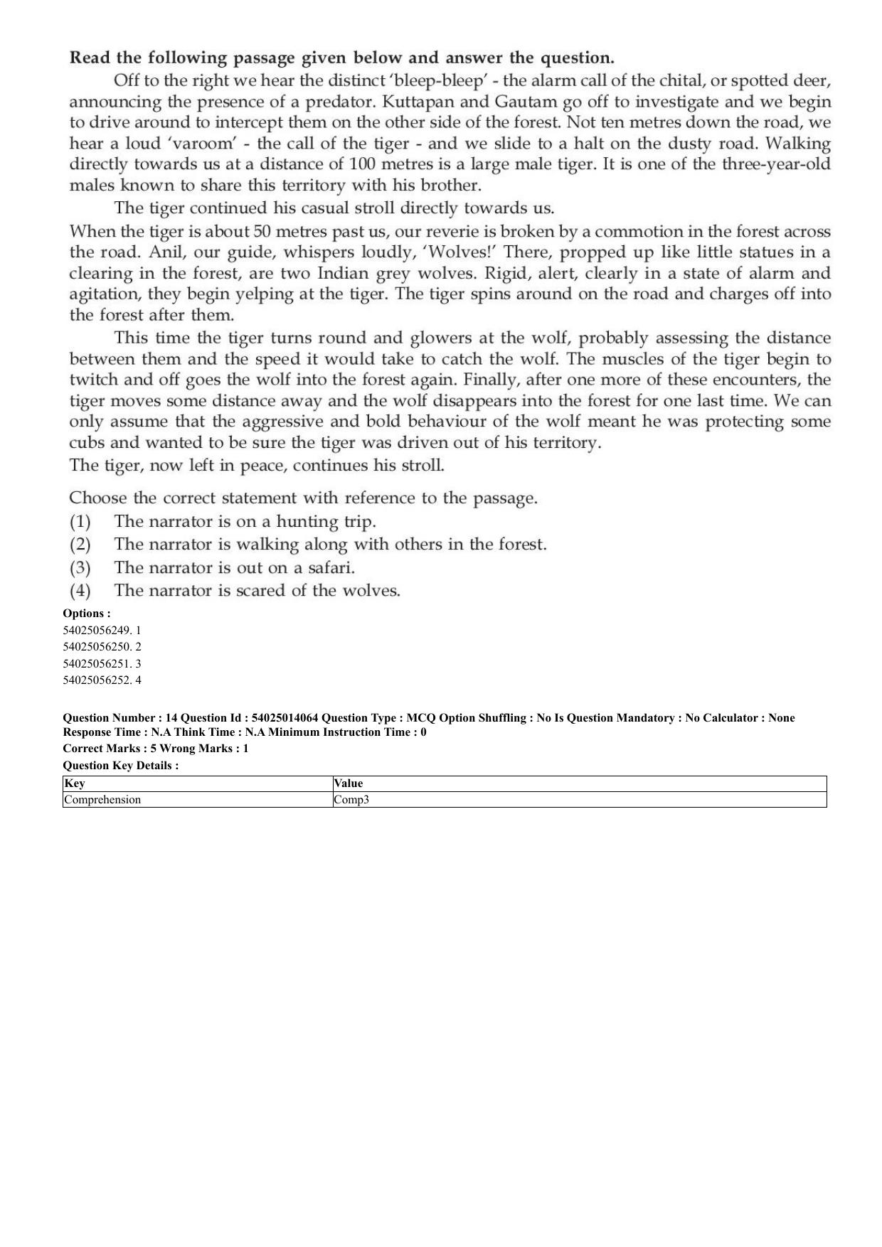 CUET 2023 Domestic Shift 1 Question Paper - 7 June 2023 - Page 14