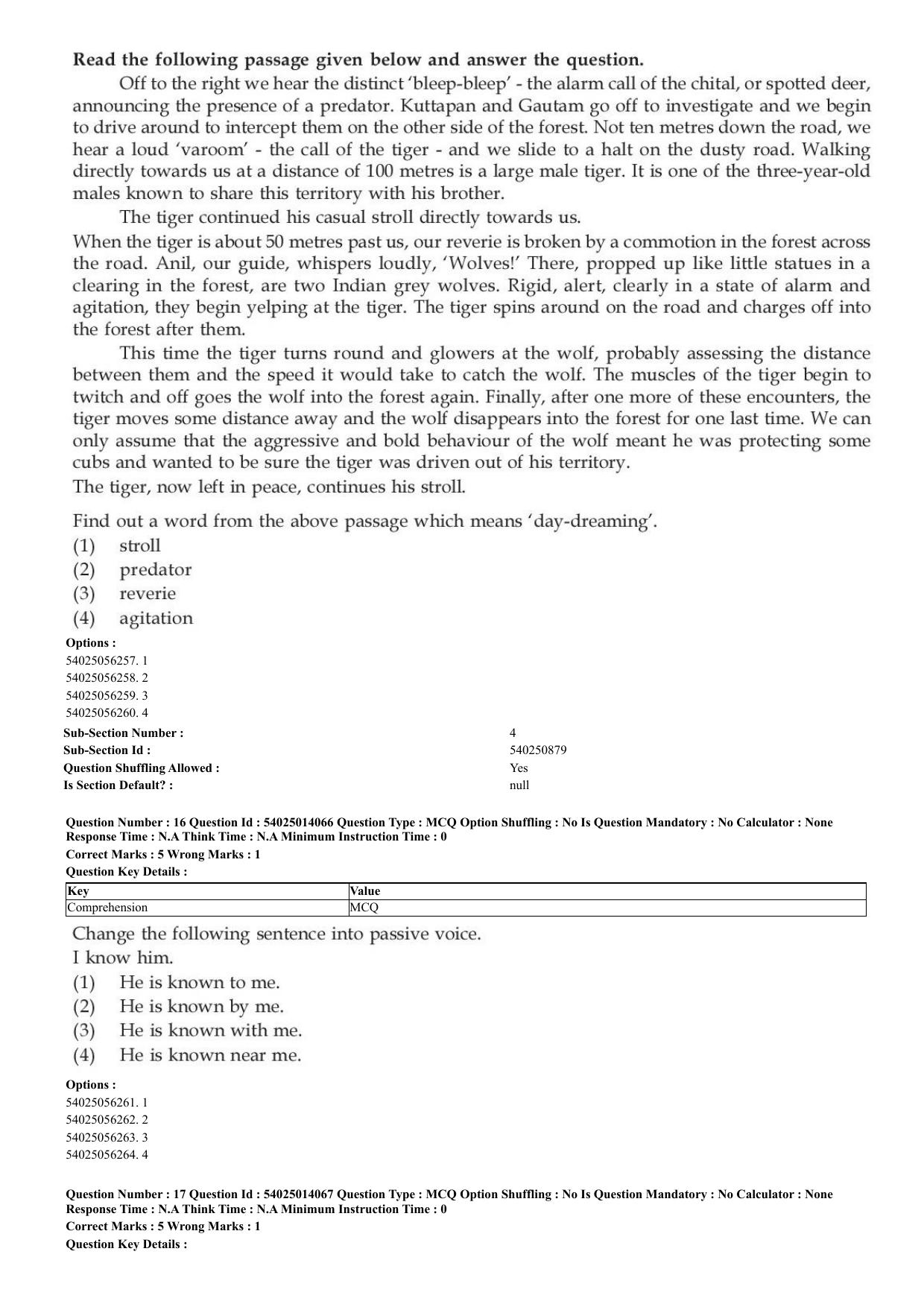 CUET 2023 Domestic Shift 1 Question Paper - 7 June 2023 - Page 16