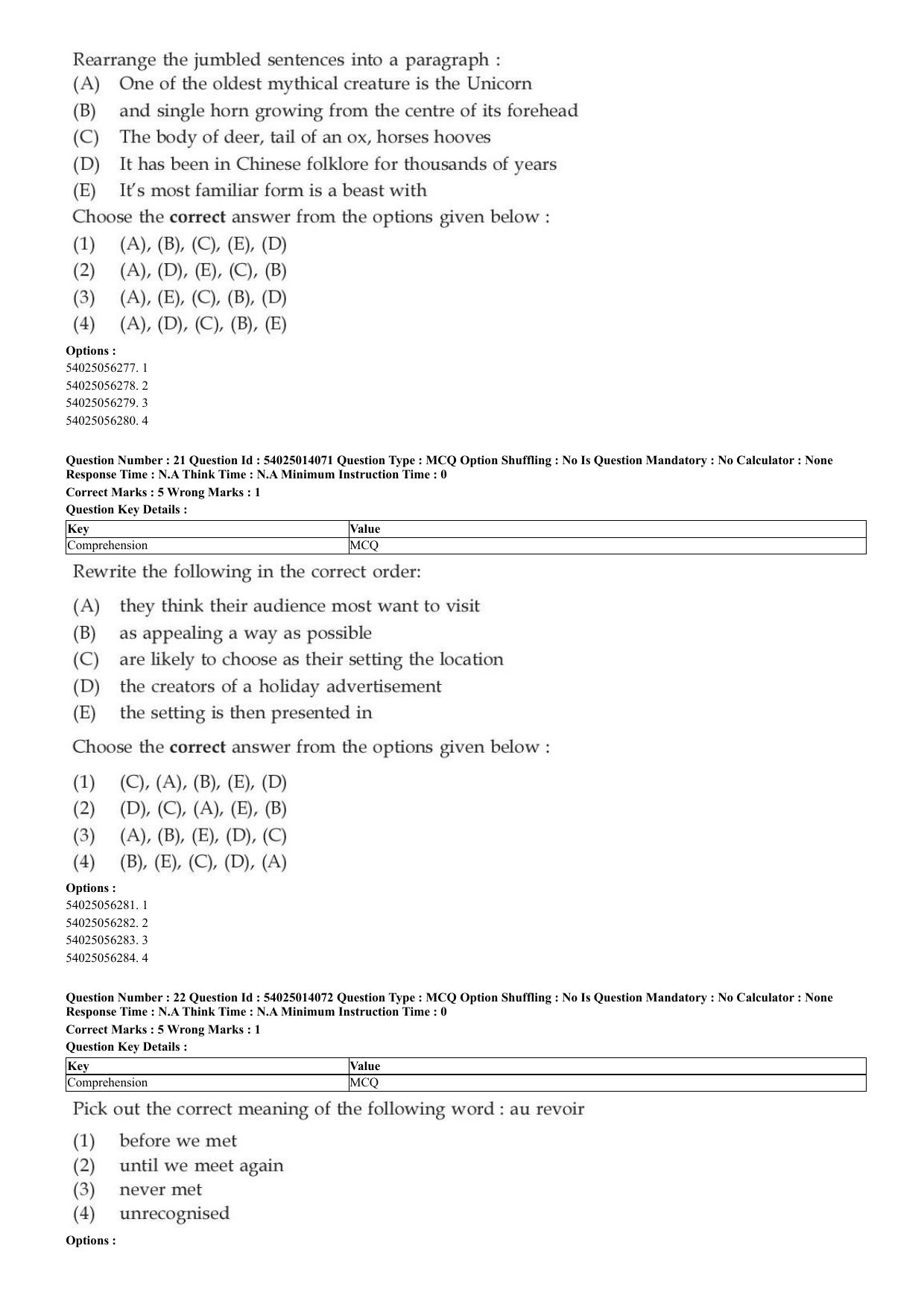 CUET 2023 Domestic Shift 1 Question Paper - 7 June 2023 - Page 18