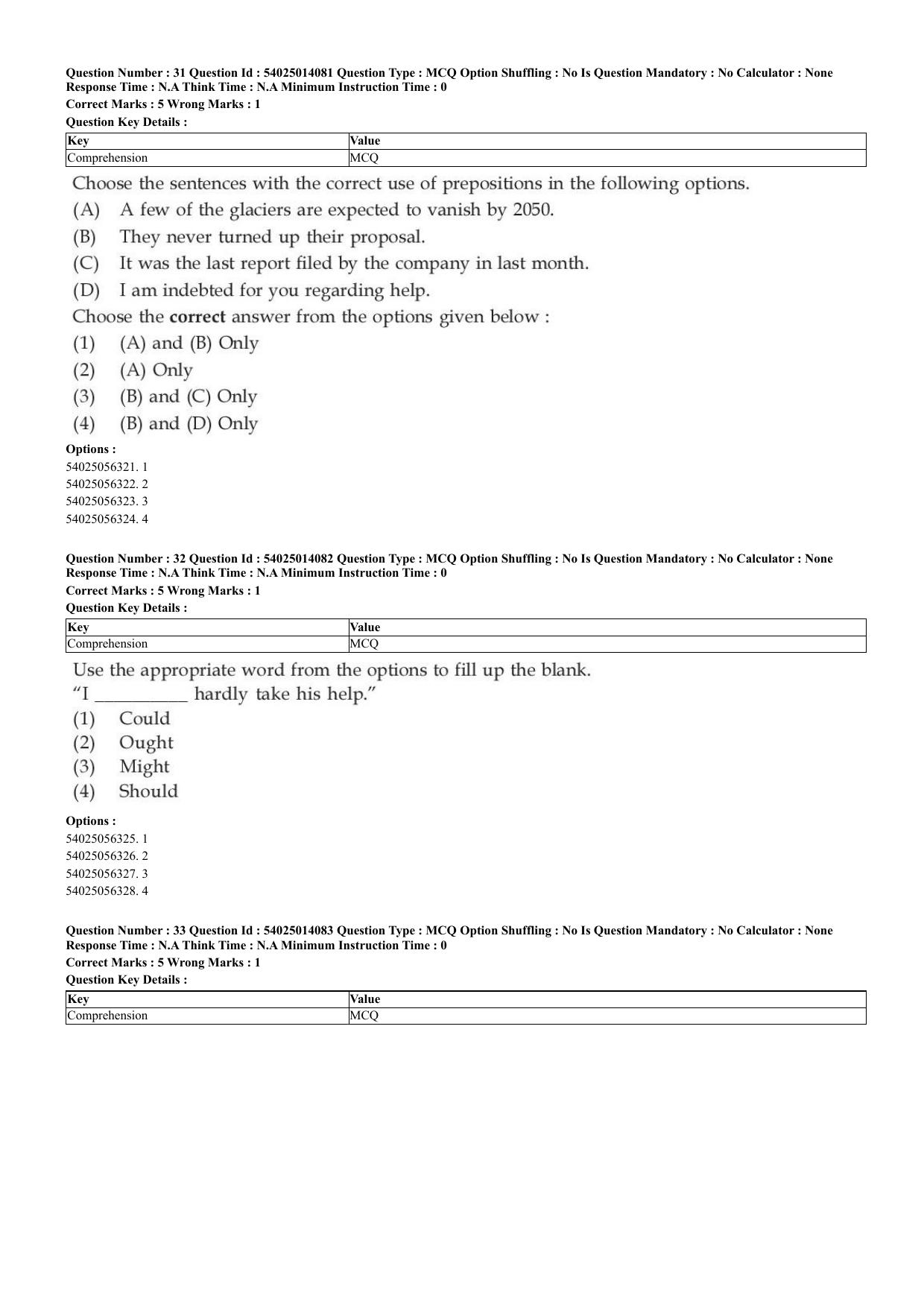 CUET 2023 Domestic Shift 1 Question Paper - 7 June 2023 - Page 22