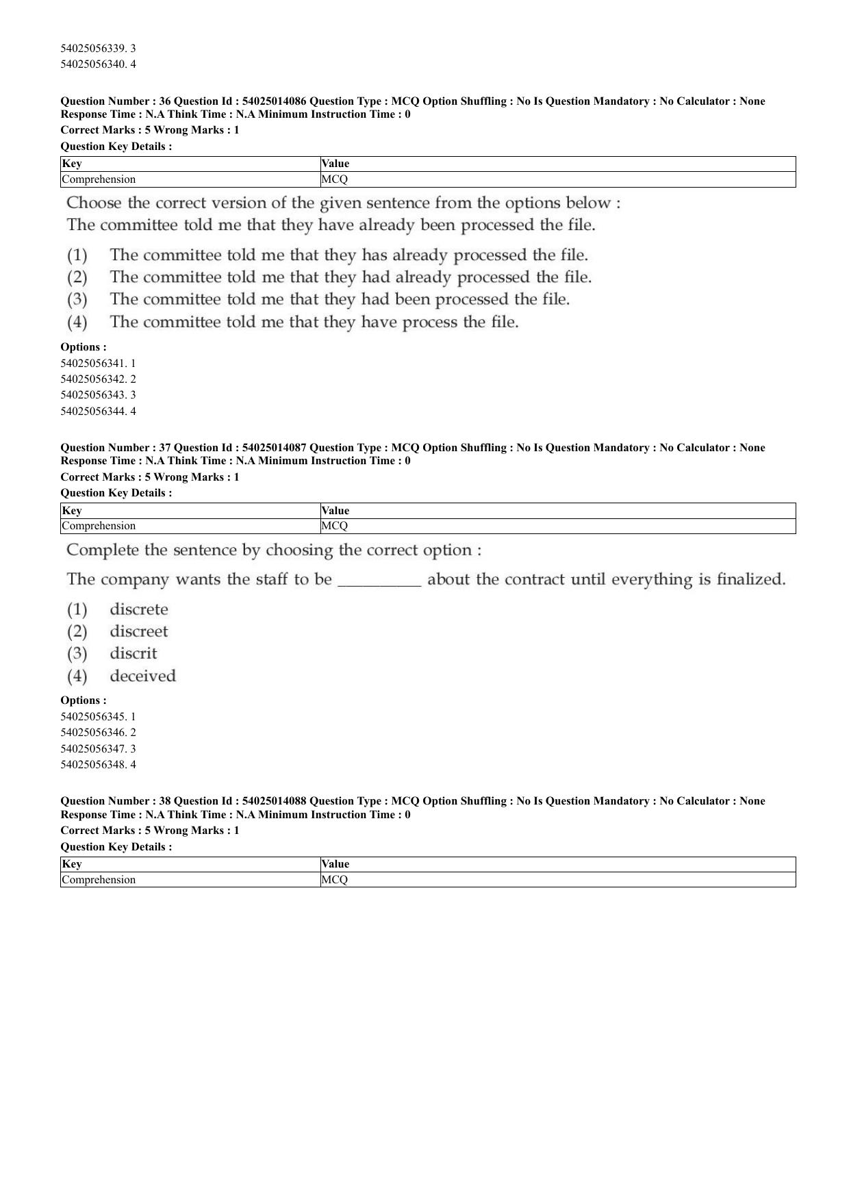 CUET 2023 Domestic Shift 1 Question Paper - 7 June 2023 - Page 24