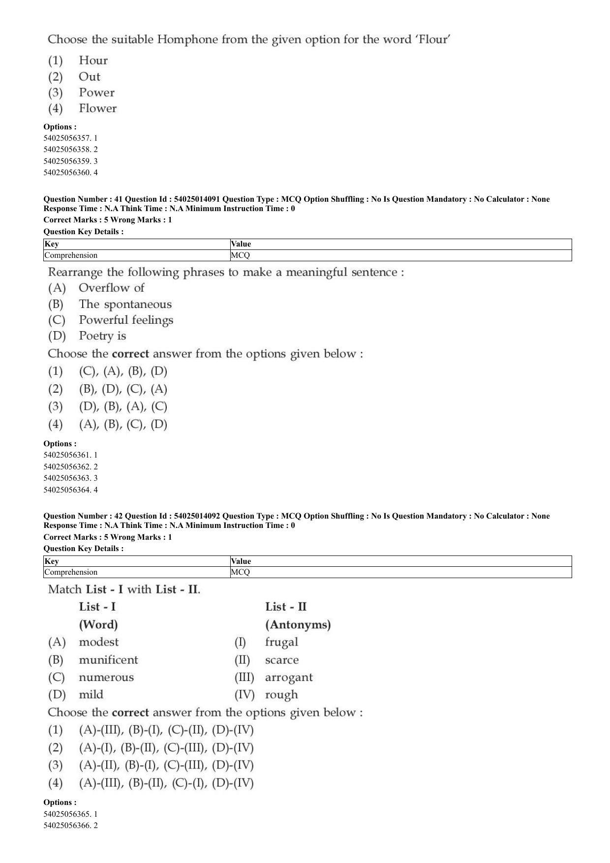 CUET 2023 Domestic Shift 1 Question Paper - 7 June 2023 - Page 26
