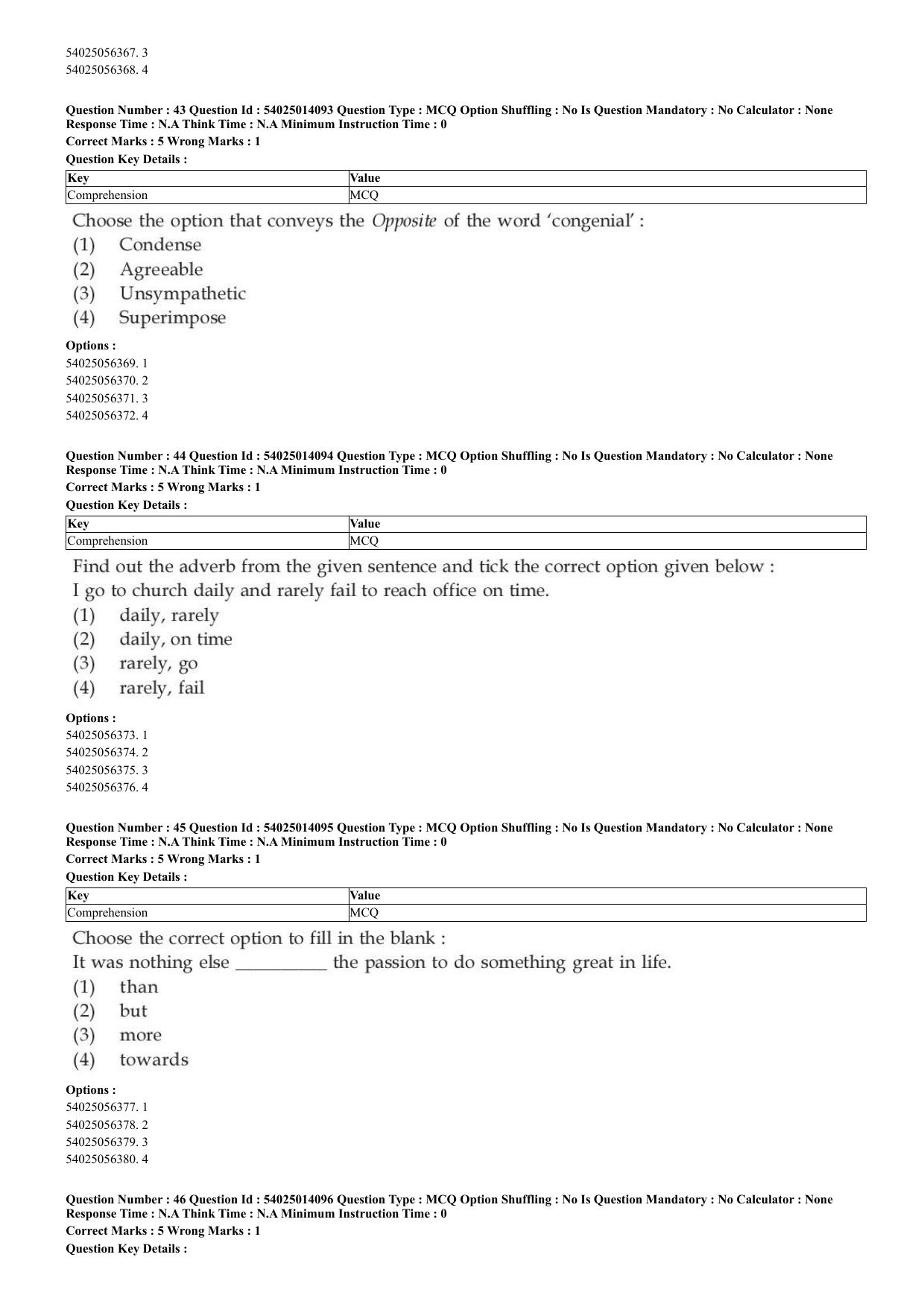 CUET 2023 Domestic Shift 1 Question Paper - 7 June 2023 - Page 27