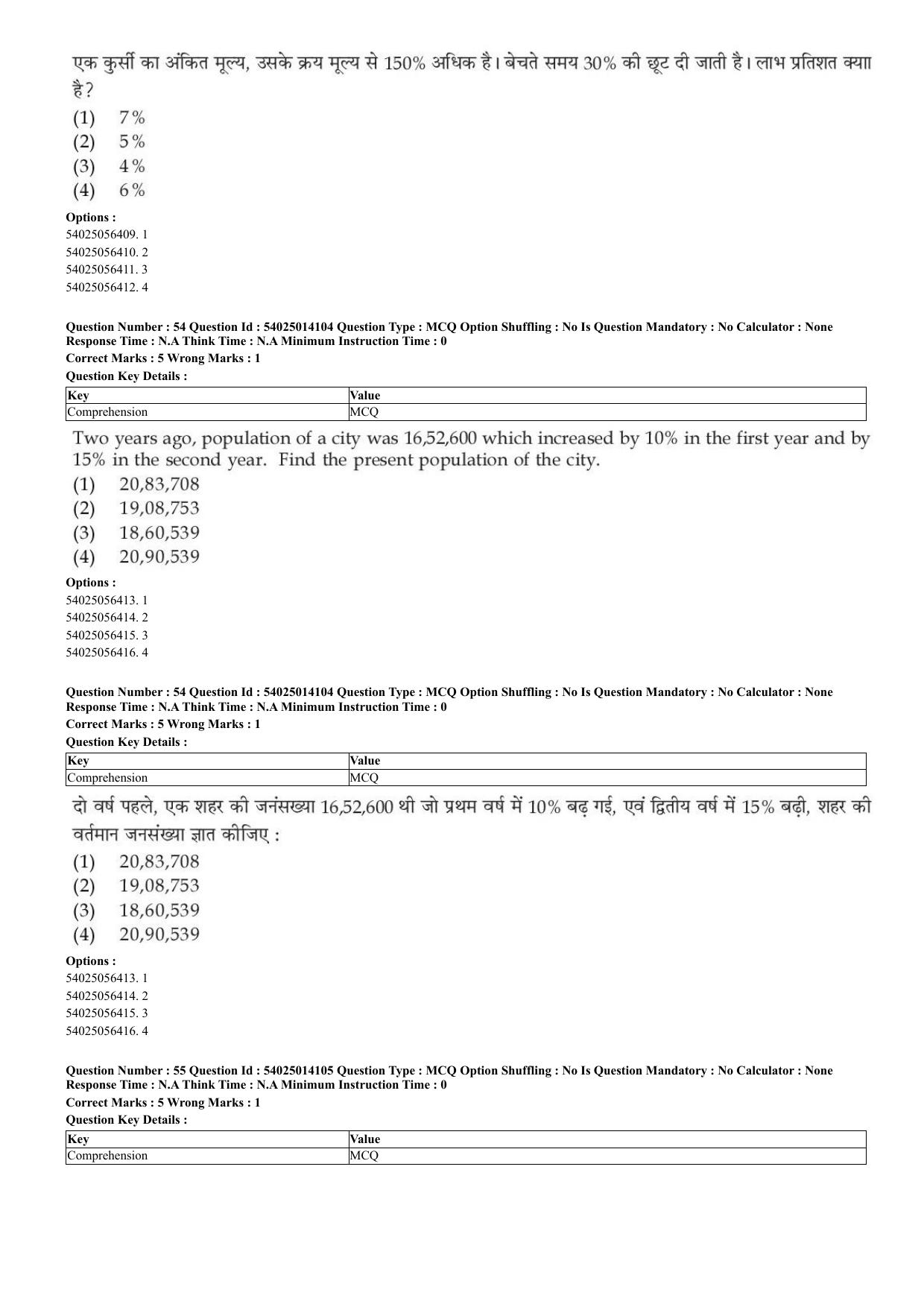 CUET 2023 Domestic Shift 1 Question Paper - 7 June 2023 - Page 32