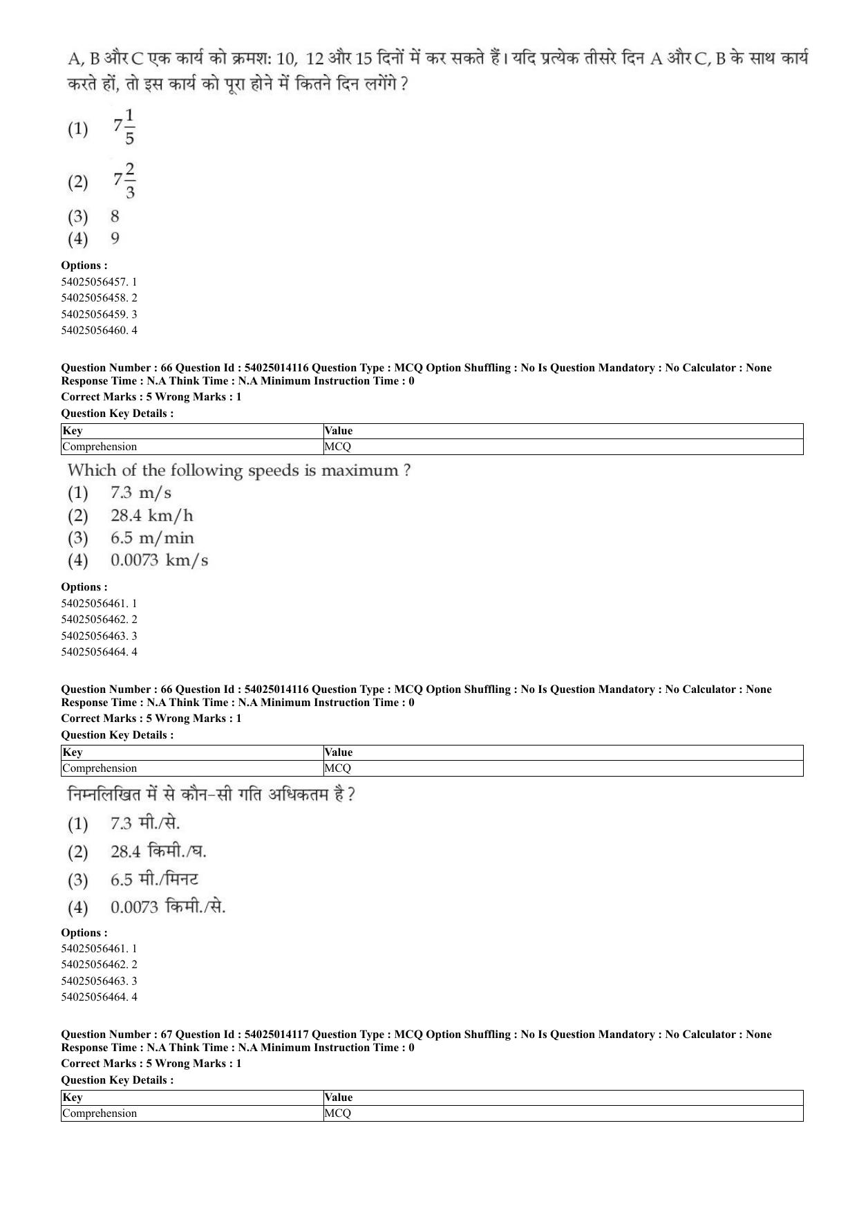 CUET 2023 Domestic Shift 1 Question Paper - 7 June 2023 - Page 40