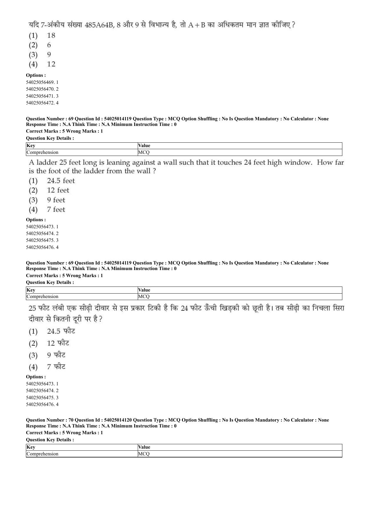 CUET 2023 Domestic Shift 1 Question Paper - 7 June 2023 - Page 42
