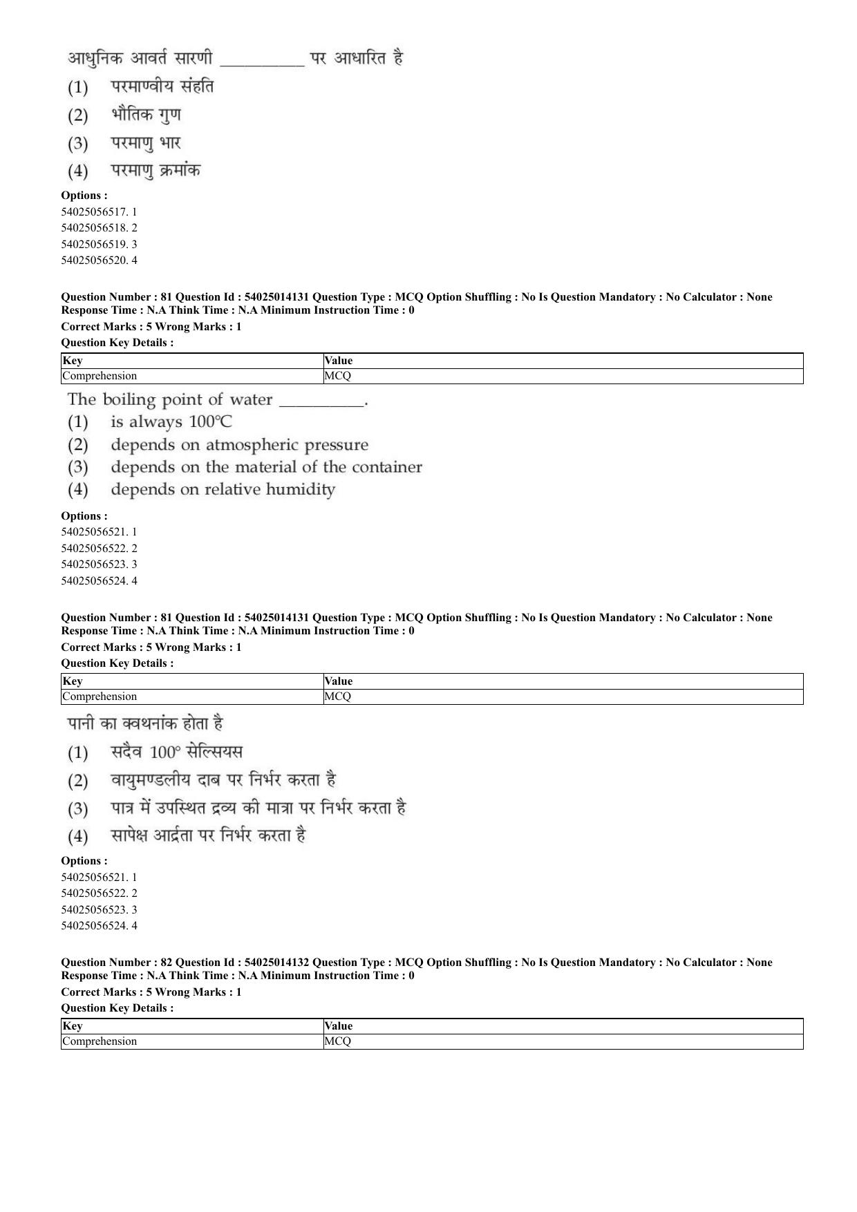 CUET 2023 Domestic Shift 1 Question Paper - 7 June 2023 - Page 50
