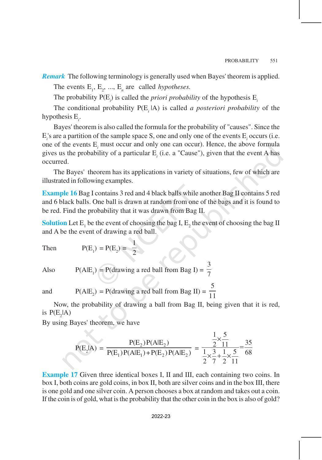 NCERT Book for Class 12 Maths Chapter 13 Probability - Page 21