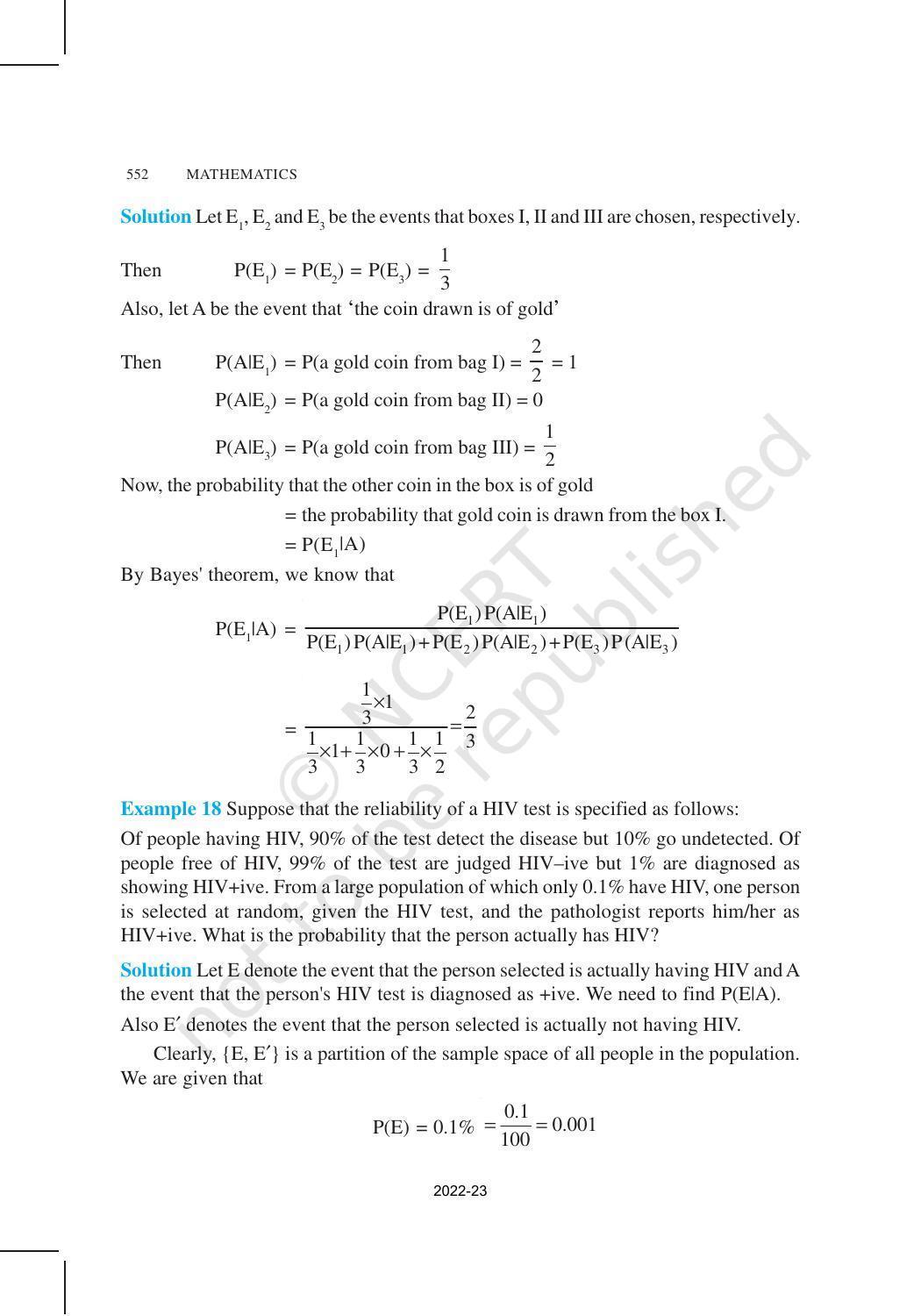 NCERT Book for Class 12 Maths Chapter 13 Probability - Page 22