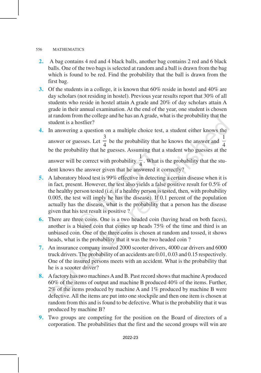 NCERT Book for Class 12 Maths Chapter 13 Probability - Page 26