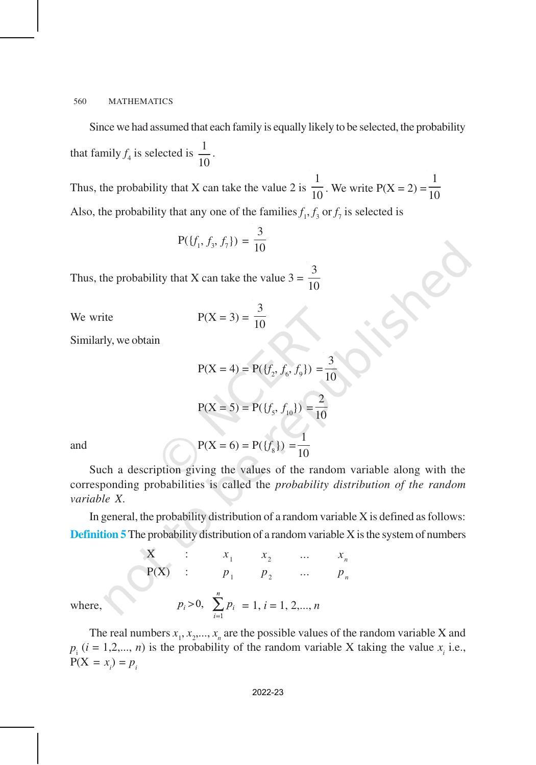 NCERT Book for Class 12 Maths Chapter 13 Probability - Page 30