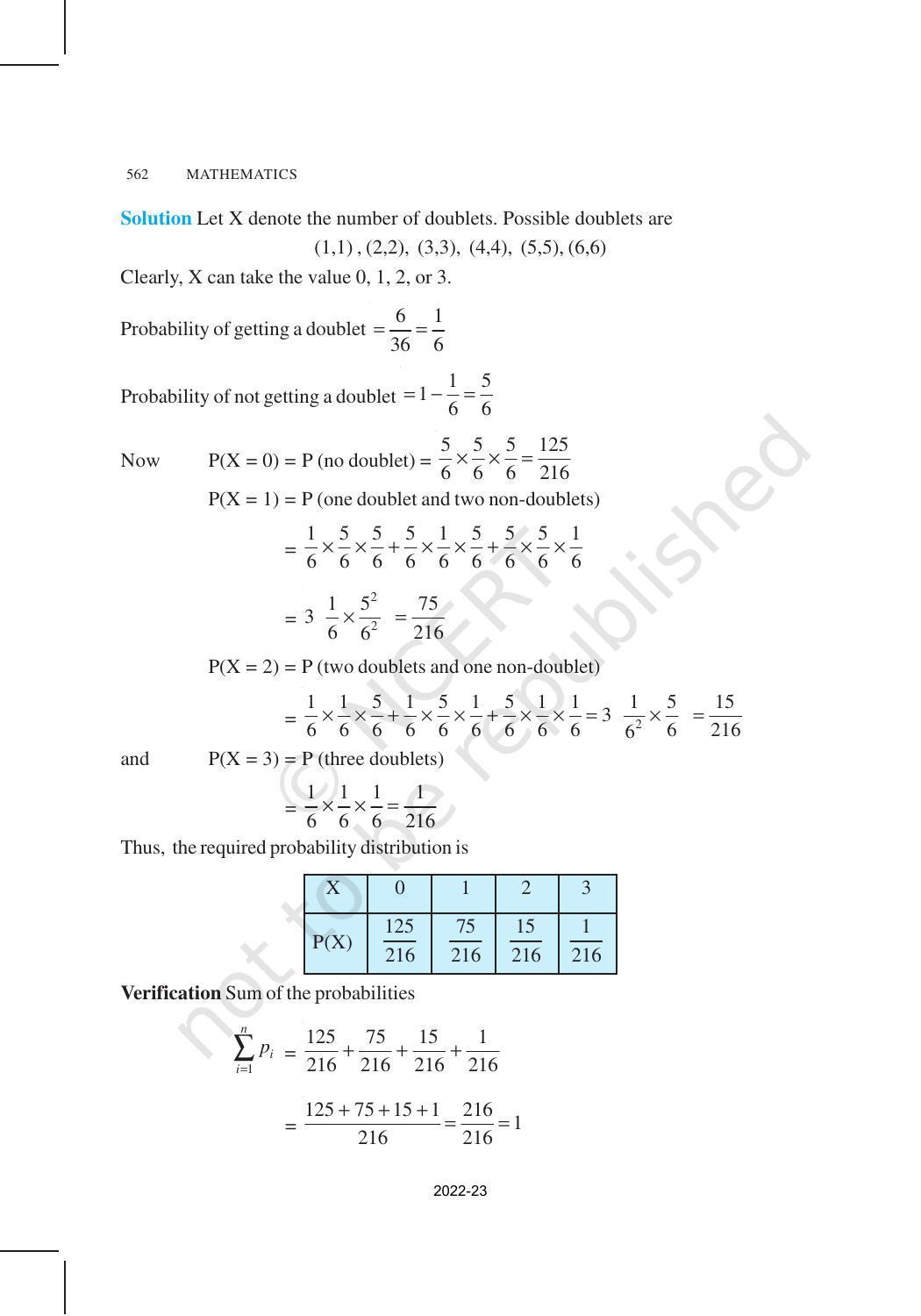 NCERT Book for Class 12 Maths Chapter 13 Probability - Page 32