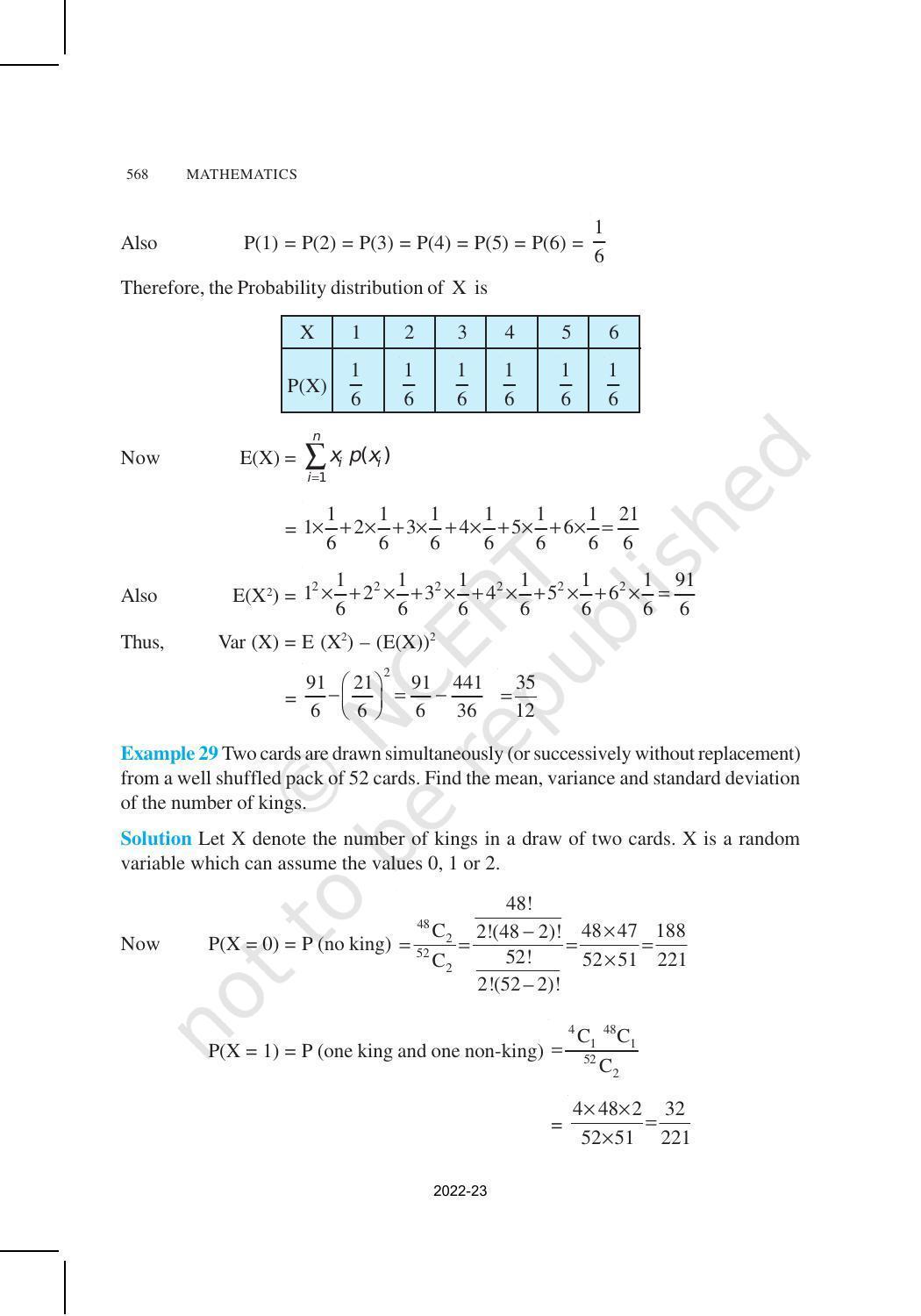 NCERT Book for Class 12 Maths Chapter 13 Probability - Page 38
