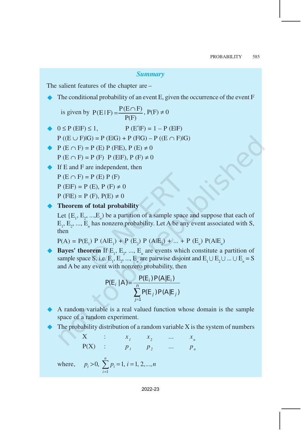 NCERT Book for Class 12 Maths Chapter 13 Probability - Page 55