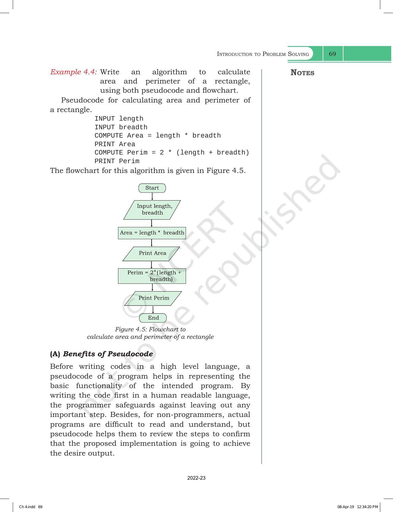 NCERT Book for Class 11 Computer Science Chapter 4 Introduction to Problem-Solving - Page 9