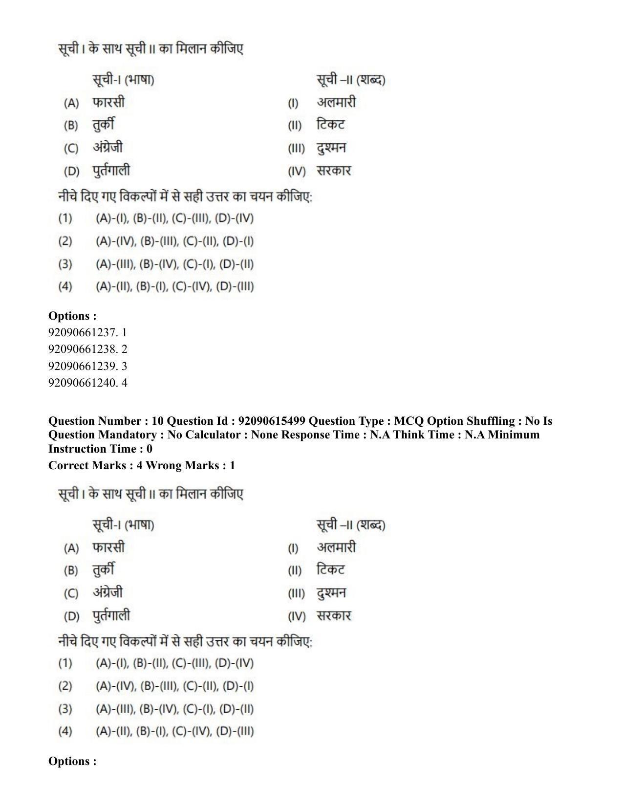 CUET PG 2023: HUQP07 – Fine Arts(HINDI) - Shift 3 (12-06-2023) Question Paper - Page 12