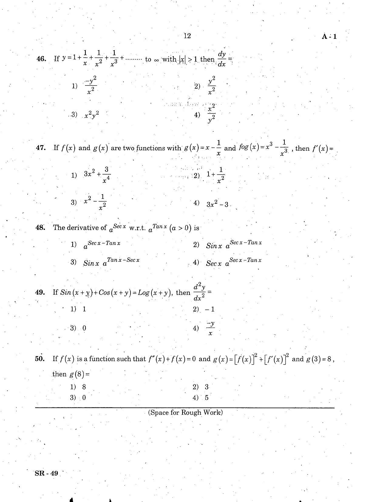 KCET Mathematics 2006 Question Papers - Page 12