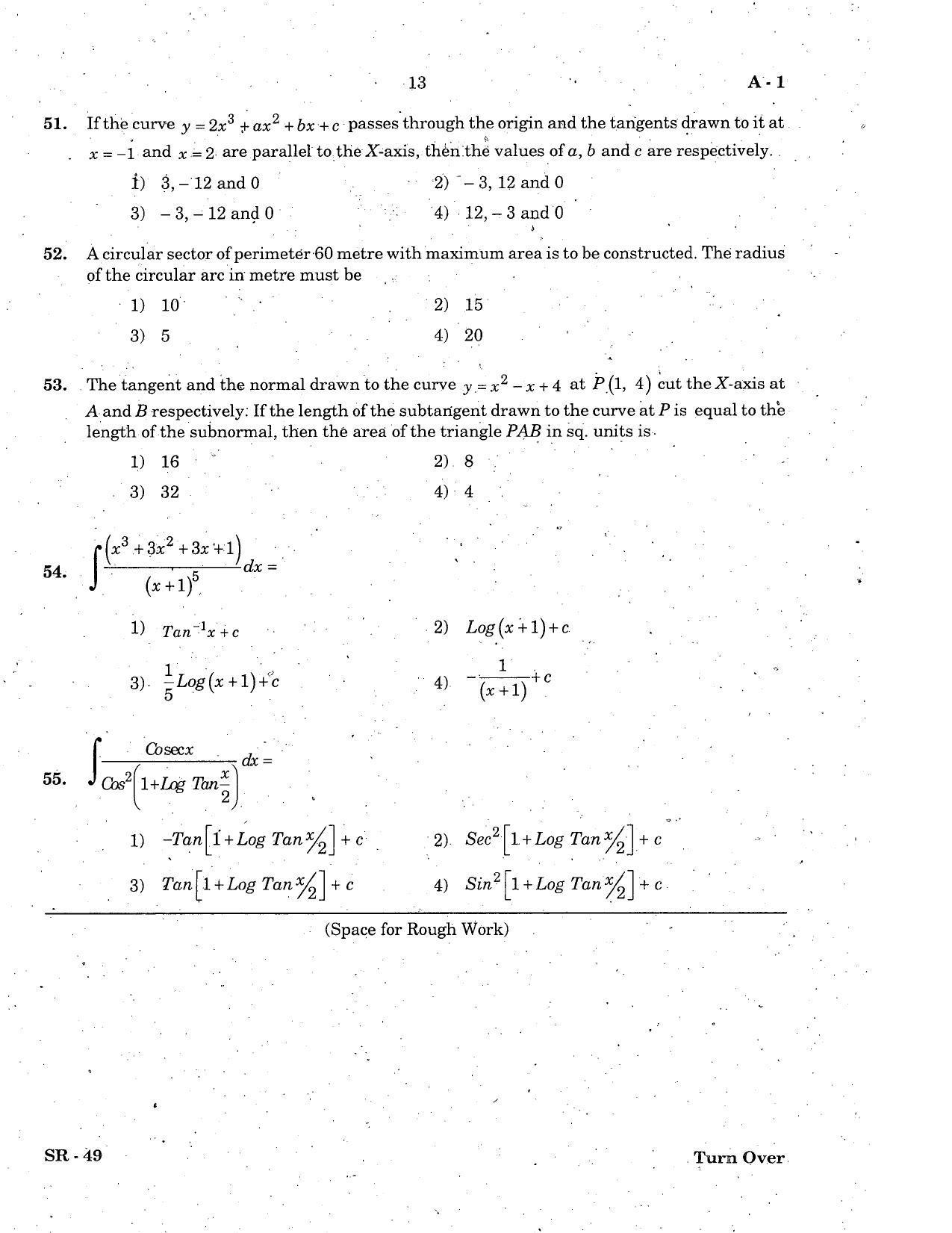 KCET Mathematics 2006 Question Papers - Page 13