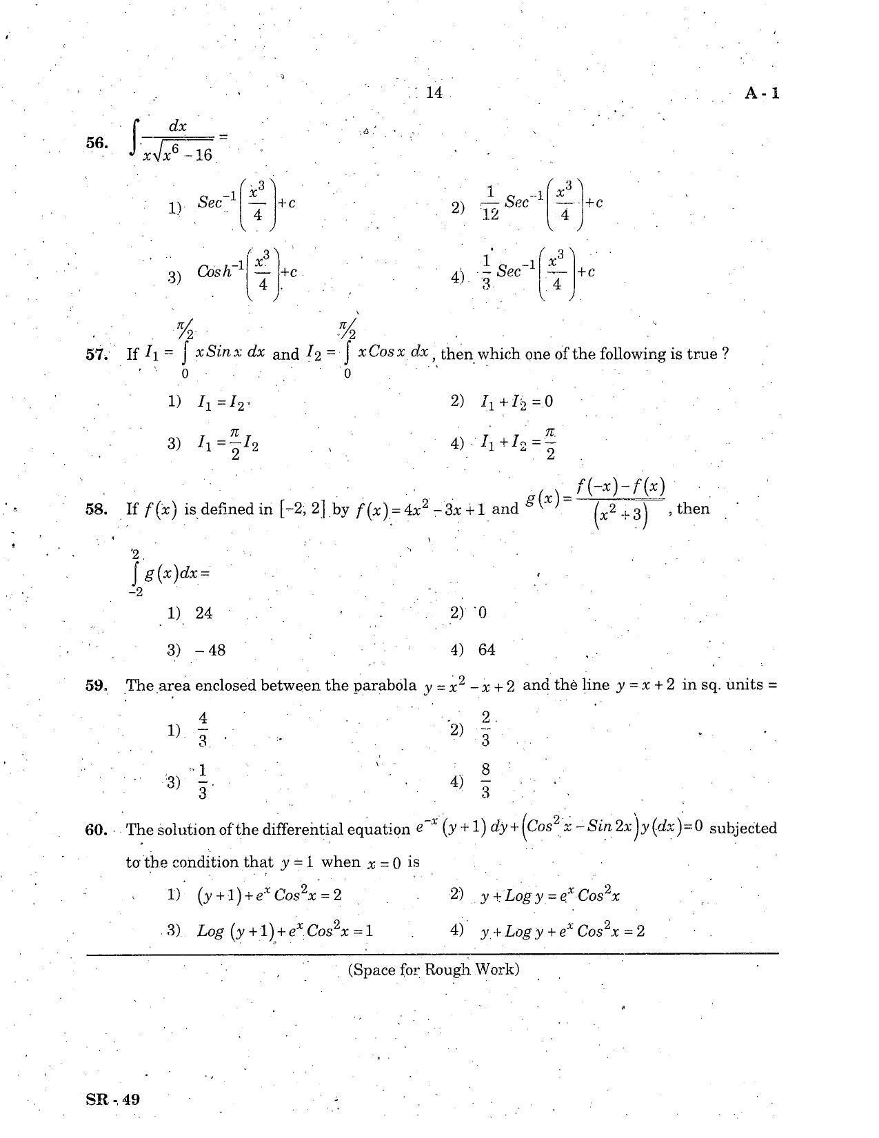 KCET Mathematics 2006 Question Papers - Page 14