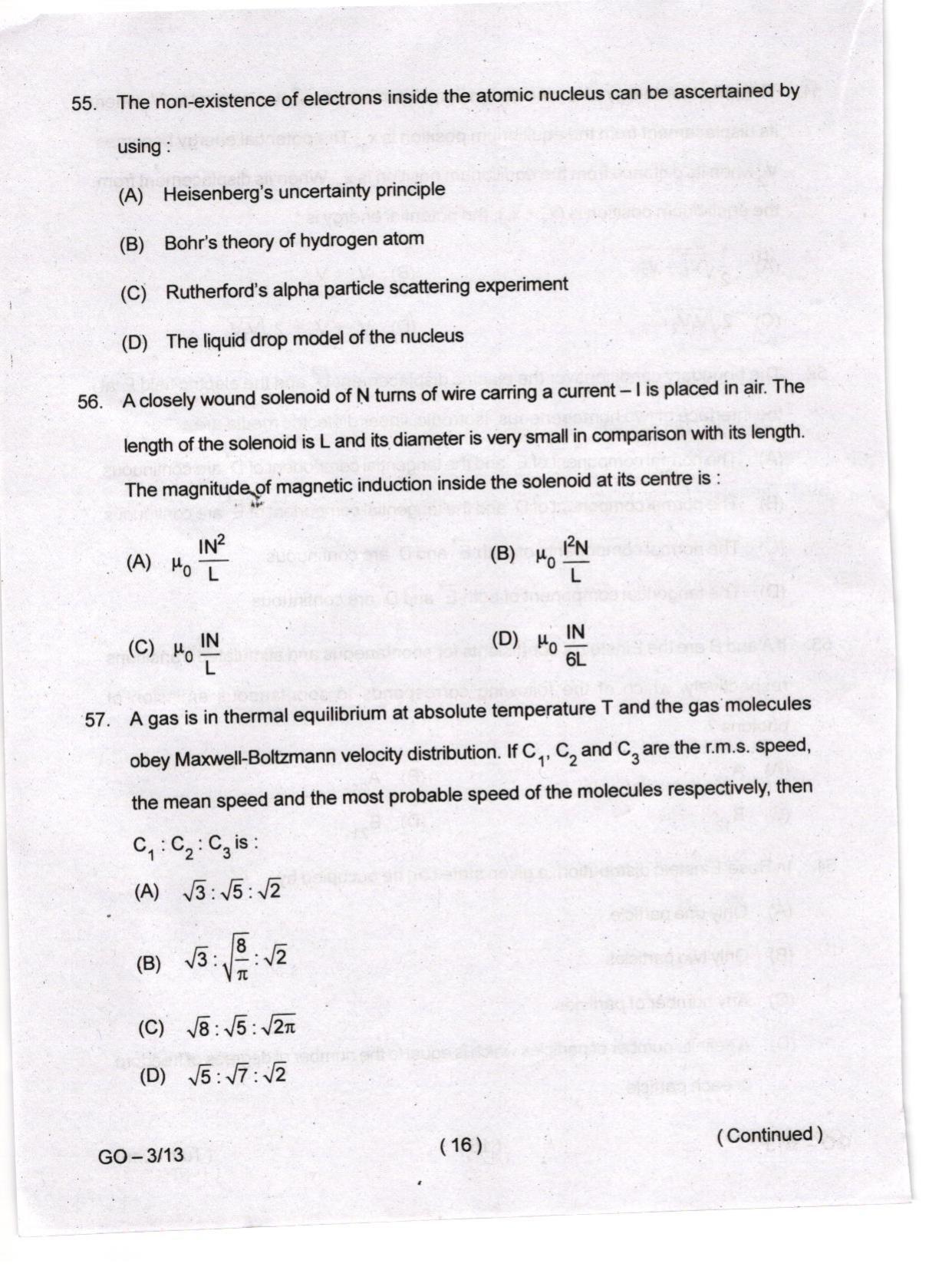 Odisha CPET 2024 PHYSICS Question Papers - Page 16