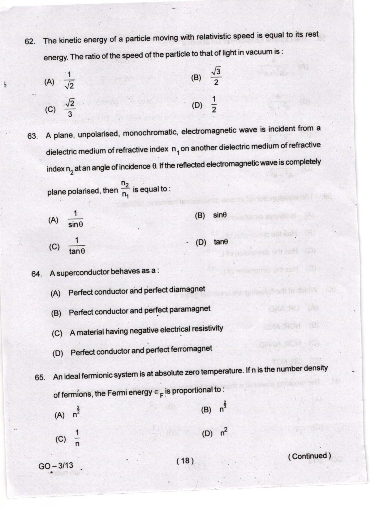 Odisha CPET 2024 PHYSICS Question Papers - Page 18