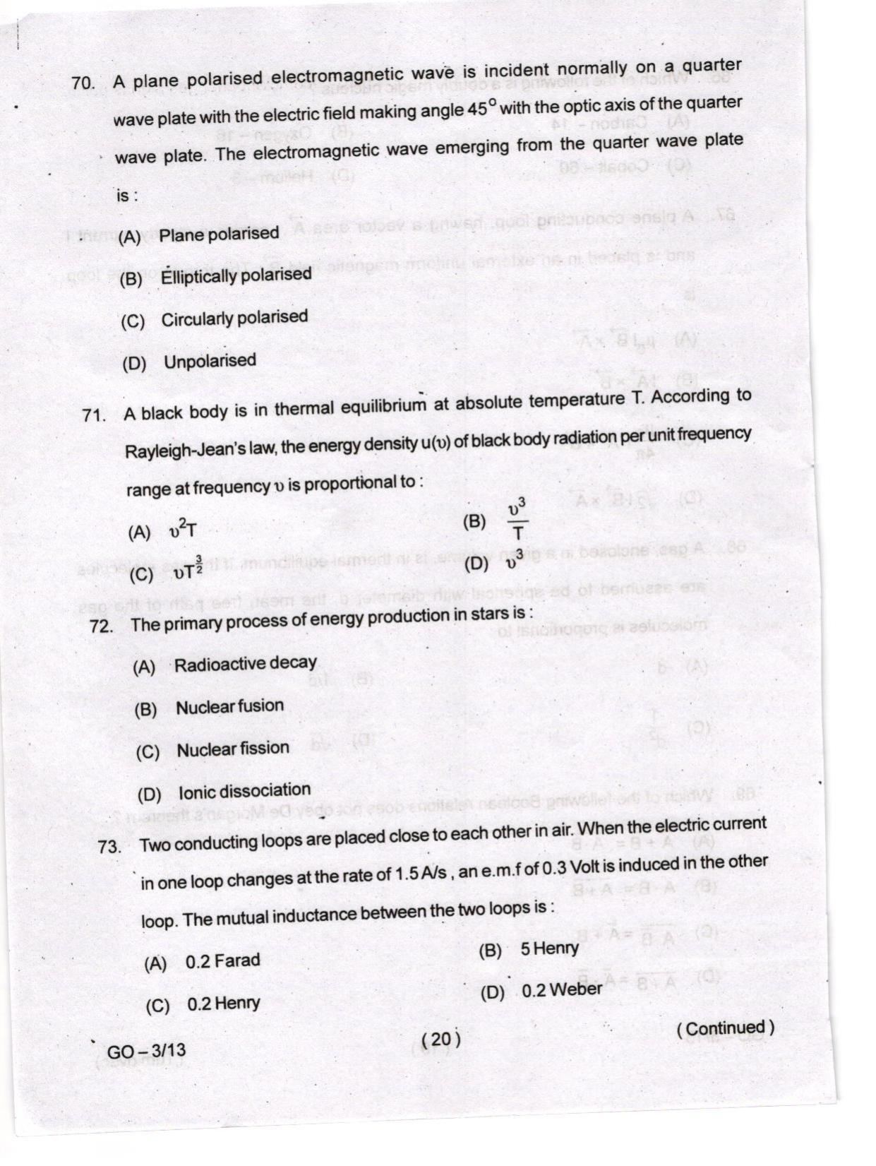 Odisha CPET 2024 PHYSICS Question Papers - Page 20