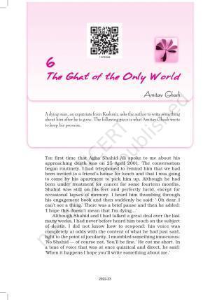 NCERT Book for Class 11 English Snapshots Chapter 6 The Ghat of the Only World