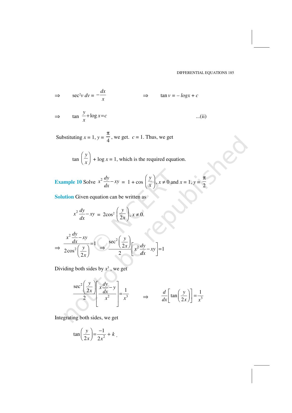 NCERT Exemplar Class 12: Mathematics Unit 9 (Differential Equations) - Page 7