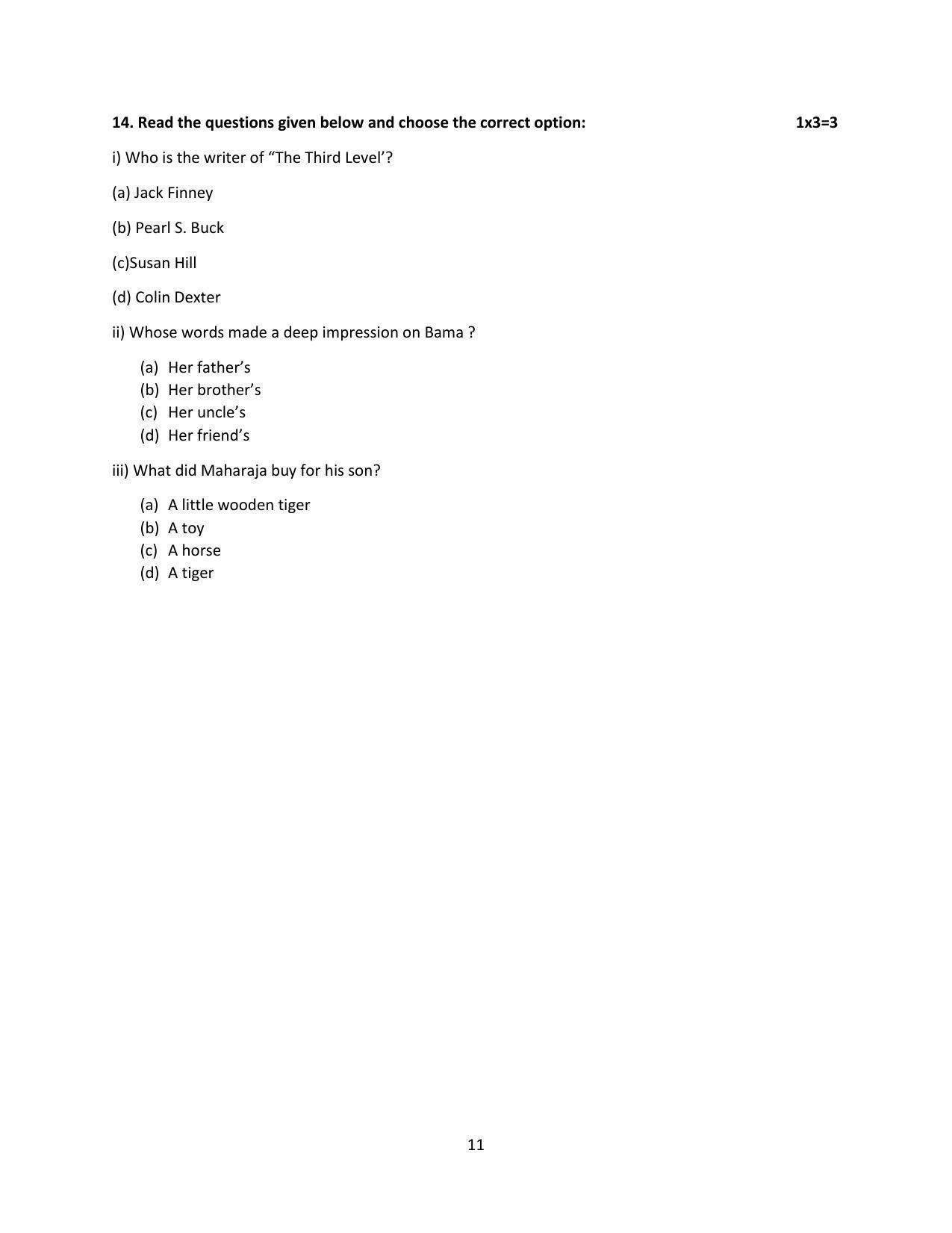 Haryana Board Class 12 English Code B Sample Papers - Page 11