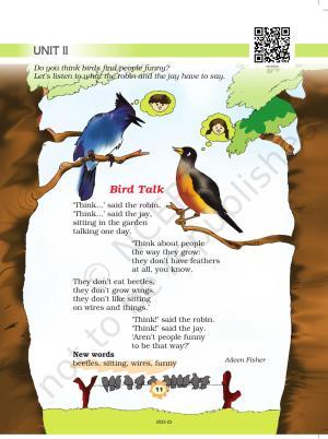 NCERT Book for Class 3 English: Unit II.1-Bird Talk