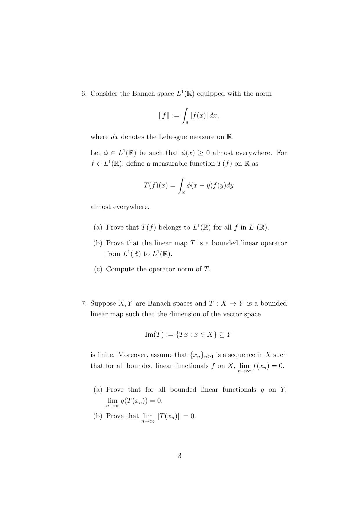 ISI Admission Test JRF in Mathematics (MTA) 2024 Sample Paper - Page 3