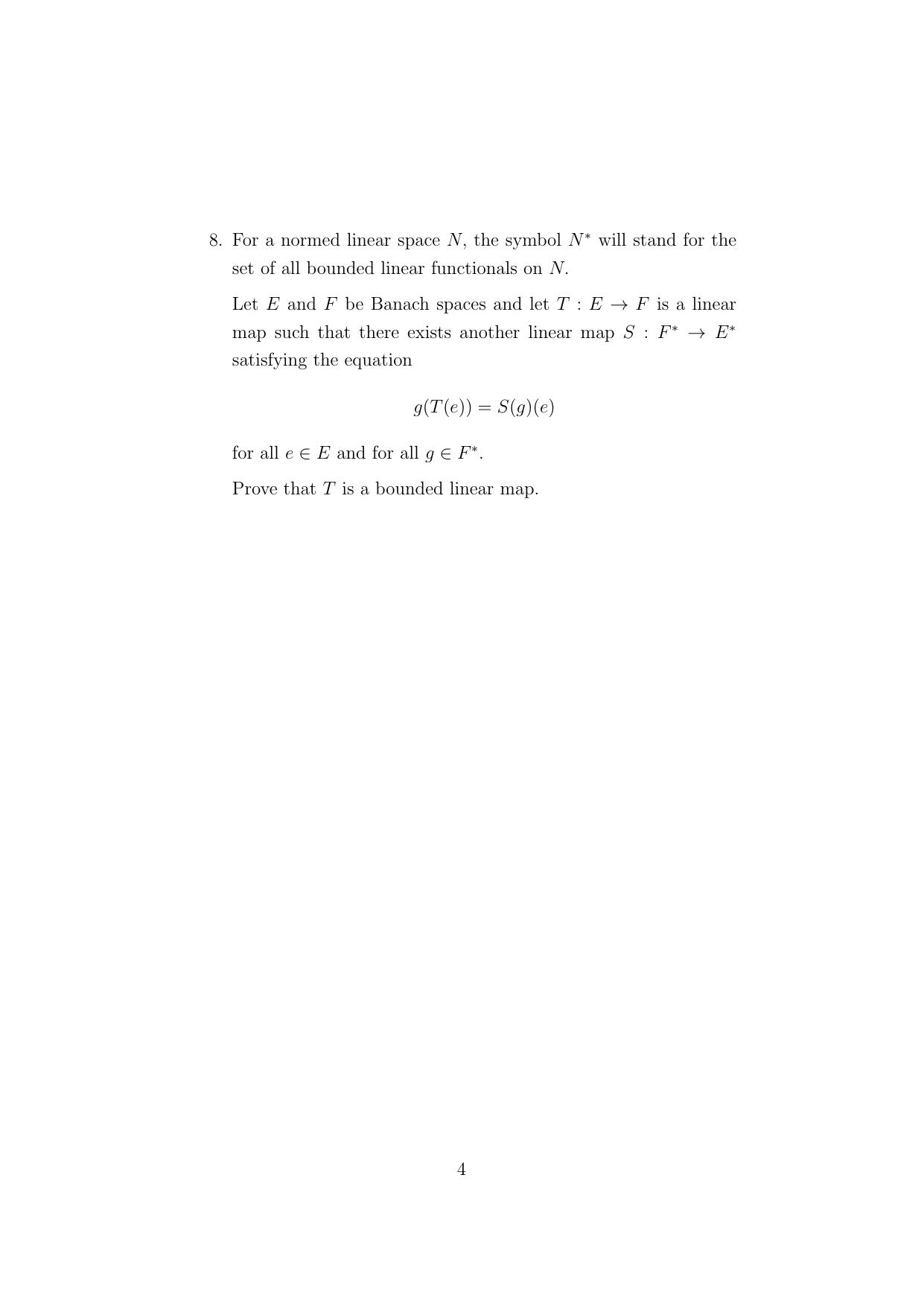 ISI Admission Test JRF in Mathematics (MTA) 2024 Sample Paper - Page 4
