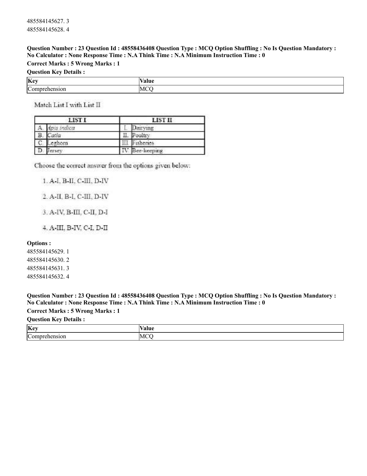 CUET 2023 English Odia Shift 3 Question Papers - 22 June 2023 - Page 26