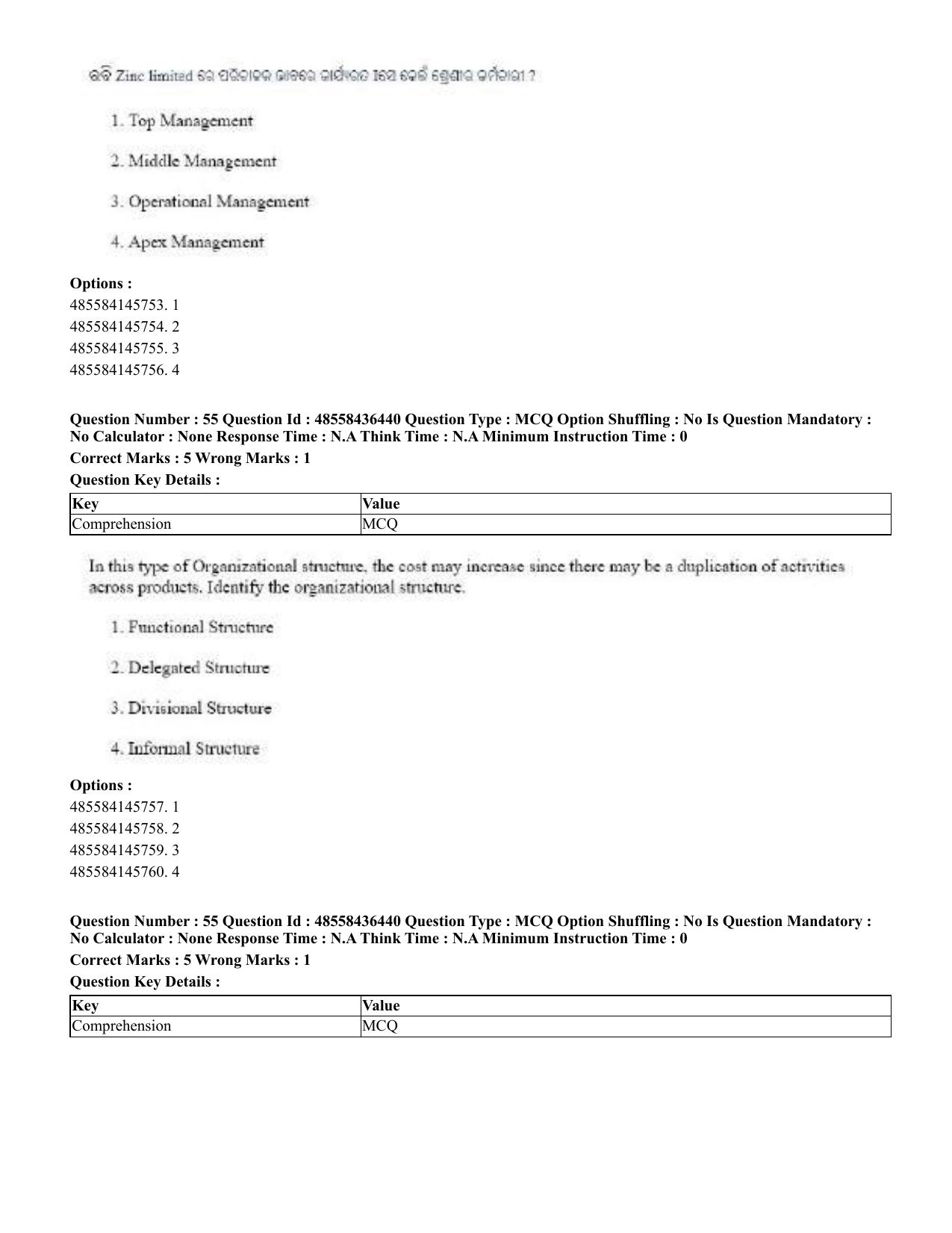 CUET 2023 English Odia Shift 3 Question Papers - 22 June 2023 - Page 66