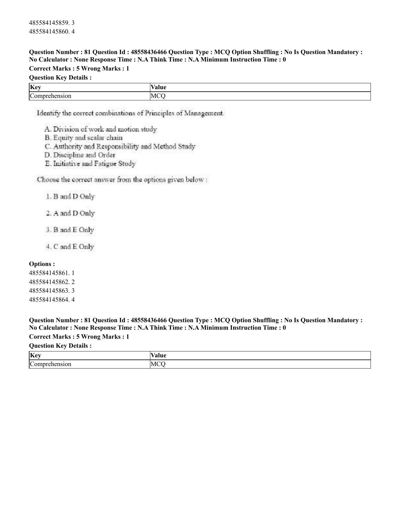 CUET 2023 English Odia Shift 3 Question Papers - 22 June 2023 - Page 94