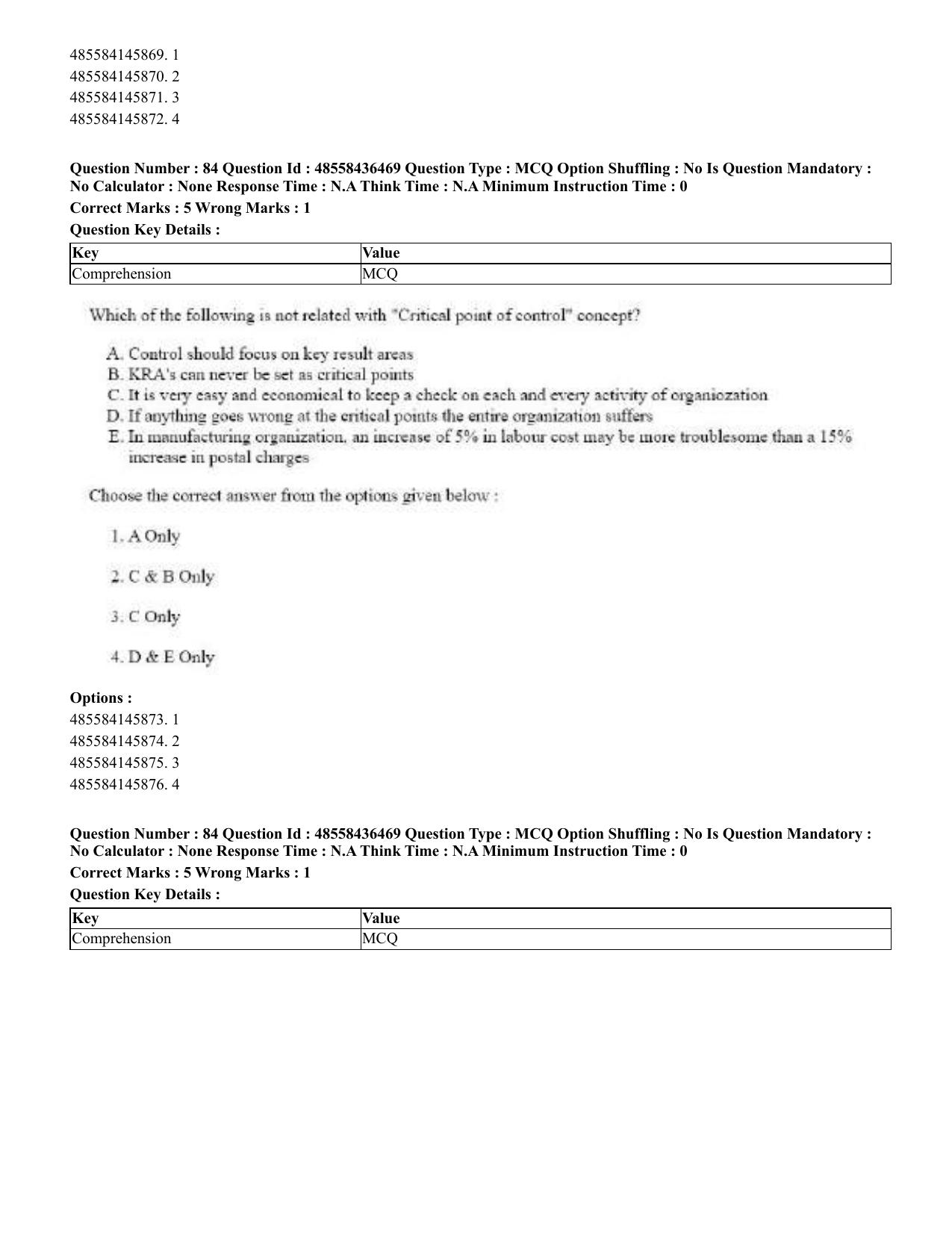 CUET 2023 English Odia Shift 3 Question Papers - 22 June 2023 - Page 98