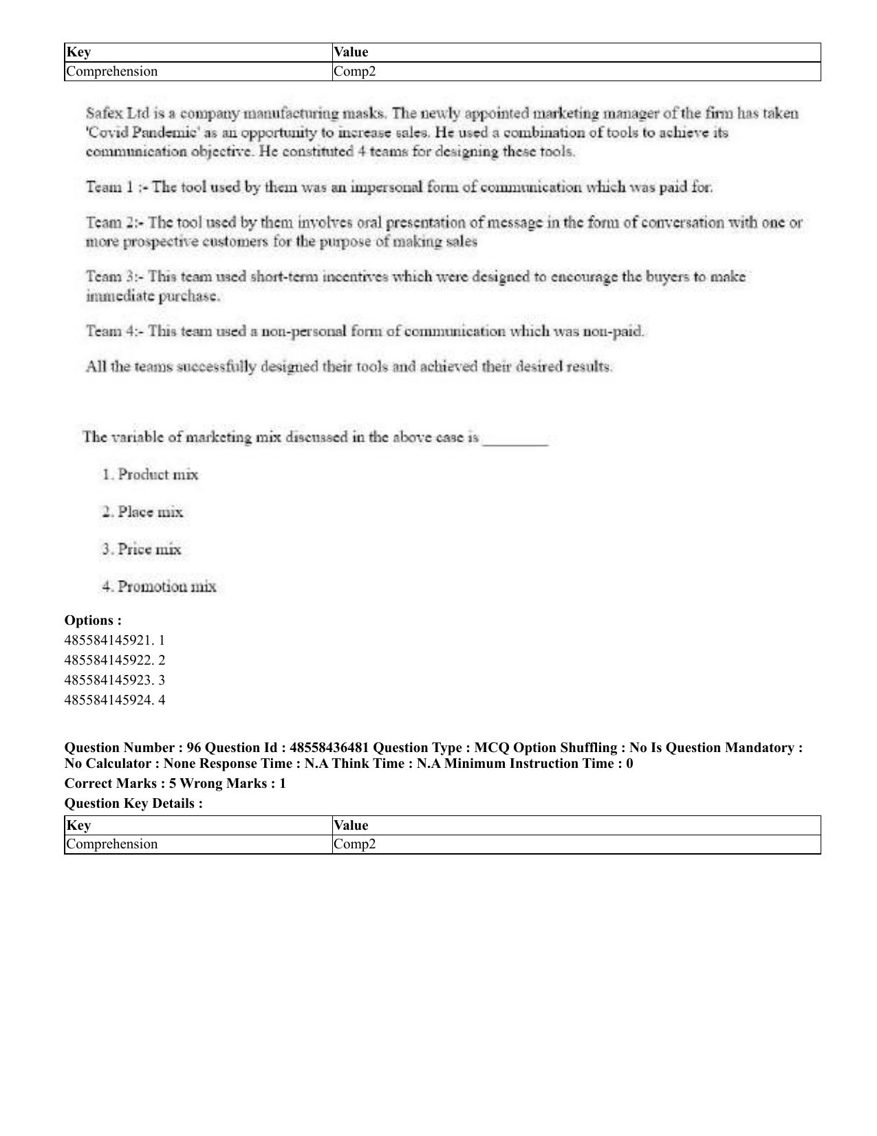 CUET 2023 English Odia Shift 3 Question Papers - 22 June 2023 - Page 116