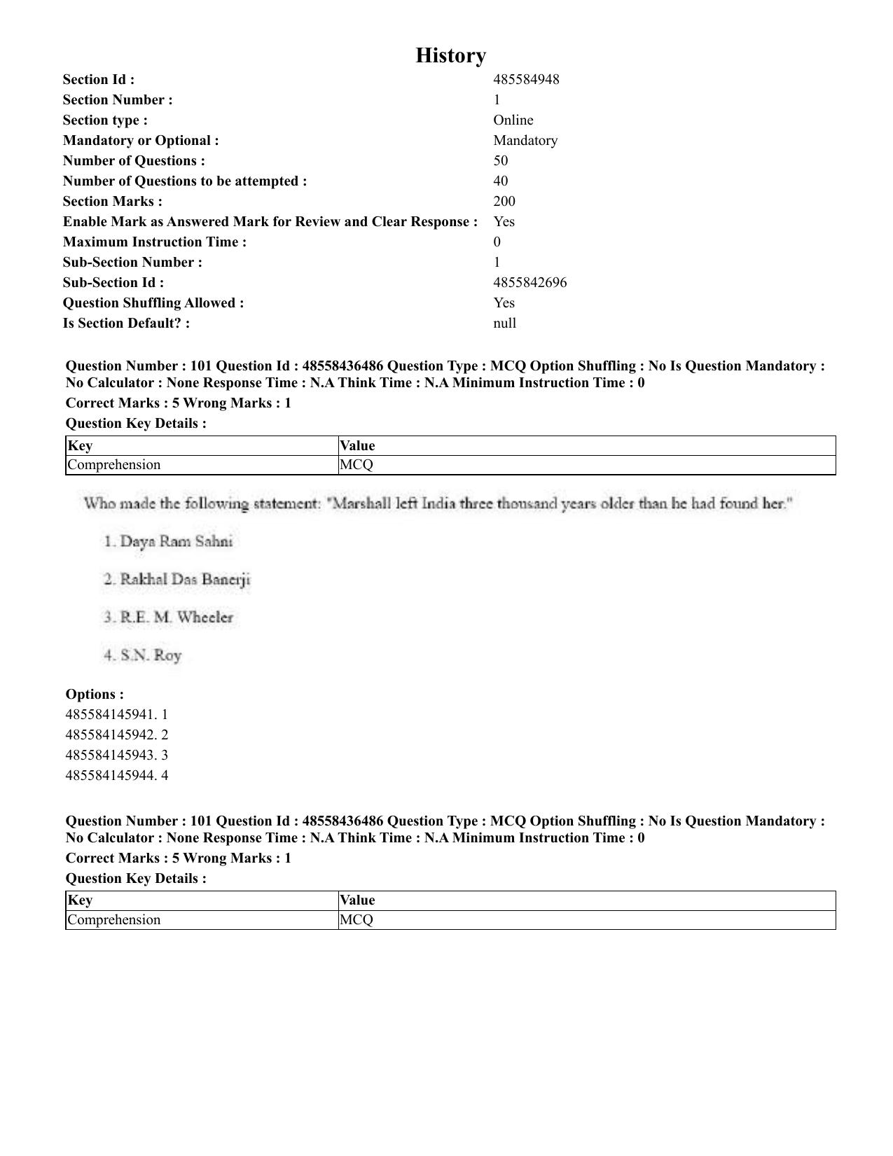 CUET 2023 English Odia Shift 3 Question Papers - 22 June 2023 - Page 126